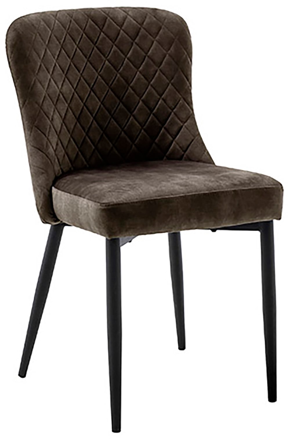 MCA furniture 4-Fußstuhl »ABOSHI Esszimmerstuhl (4er Set)«, (Set), 4 St., Veloursstoff, Taschenfederkern, Metall schwarz,Vintage-Veloursoptik,belastbar 120 kg