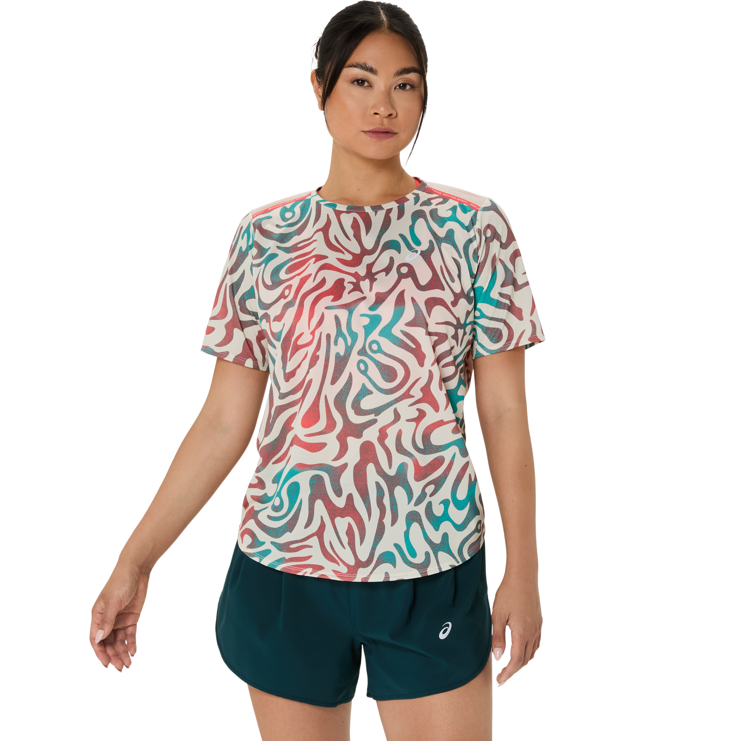 Asics Laufshirt »ROAD ALL OVER PRINT SS TOP«