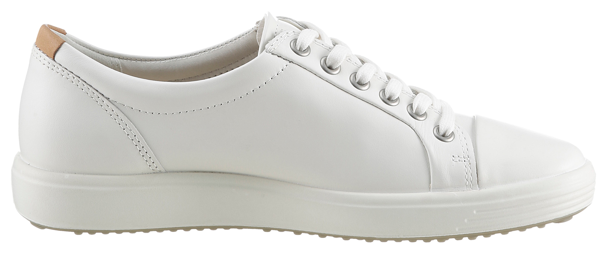 Ecco Sneaker »SOFT 7 W«, mit Label, Freizeitschuh, Halbschuh, Schnürschuh, schmale Form