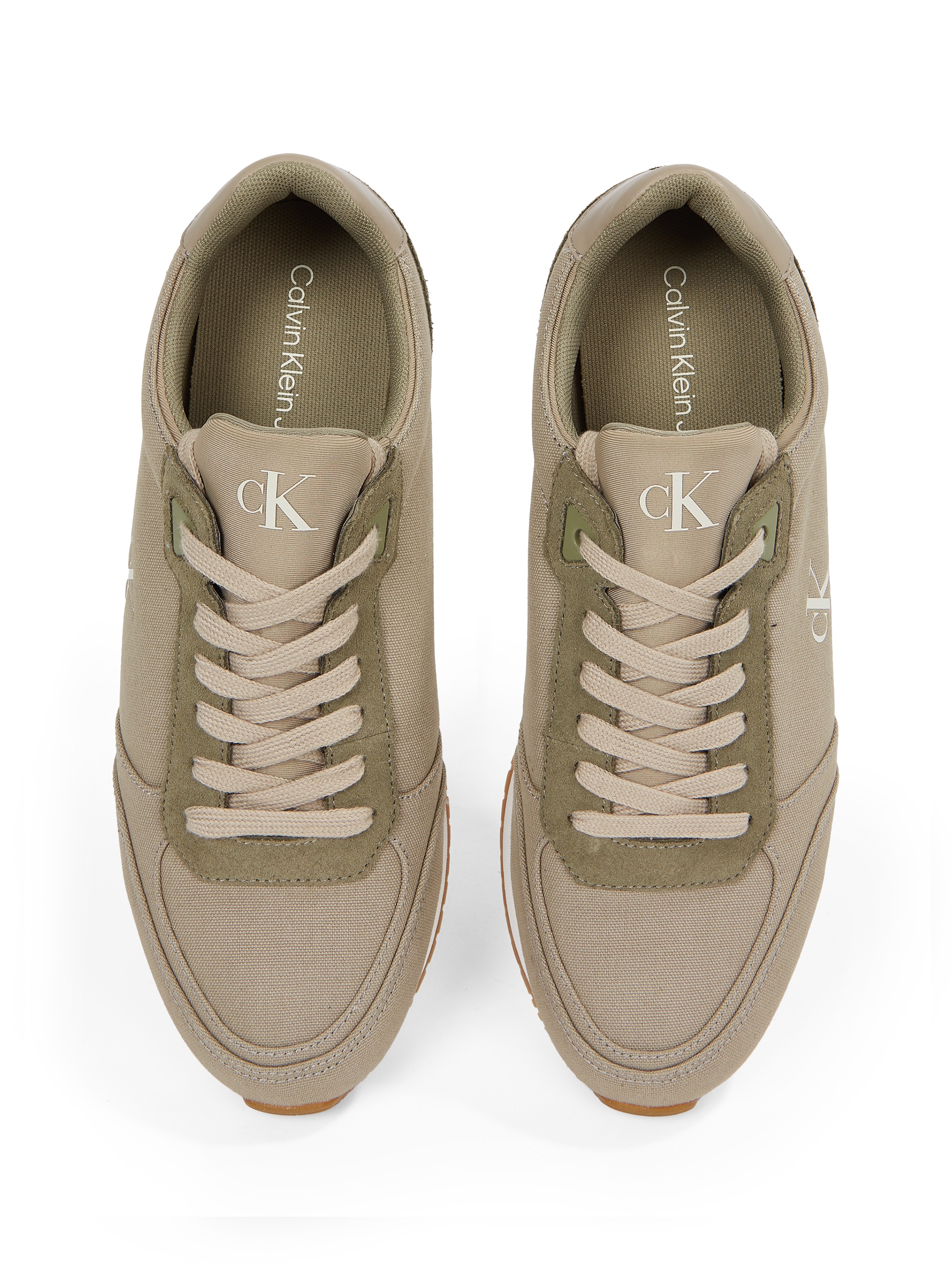Calvin Klein Jeans Sneaker »RUNNER SOCK LACEUP MG CANVAS«, Freizeitschuh, Halbschuh, Schnürschuh in klassischer Optik