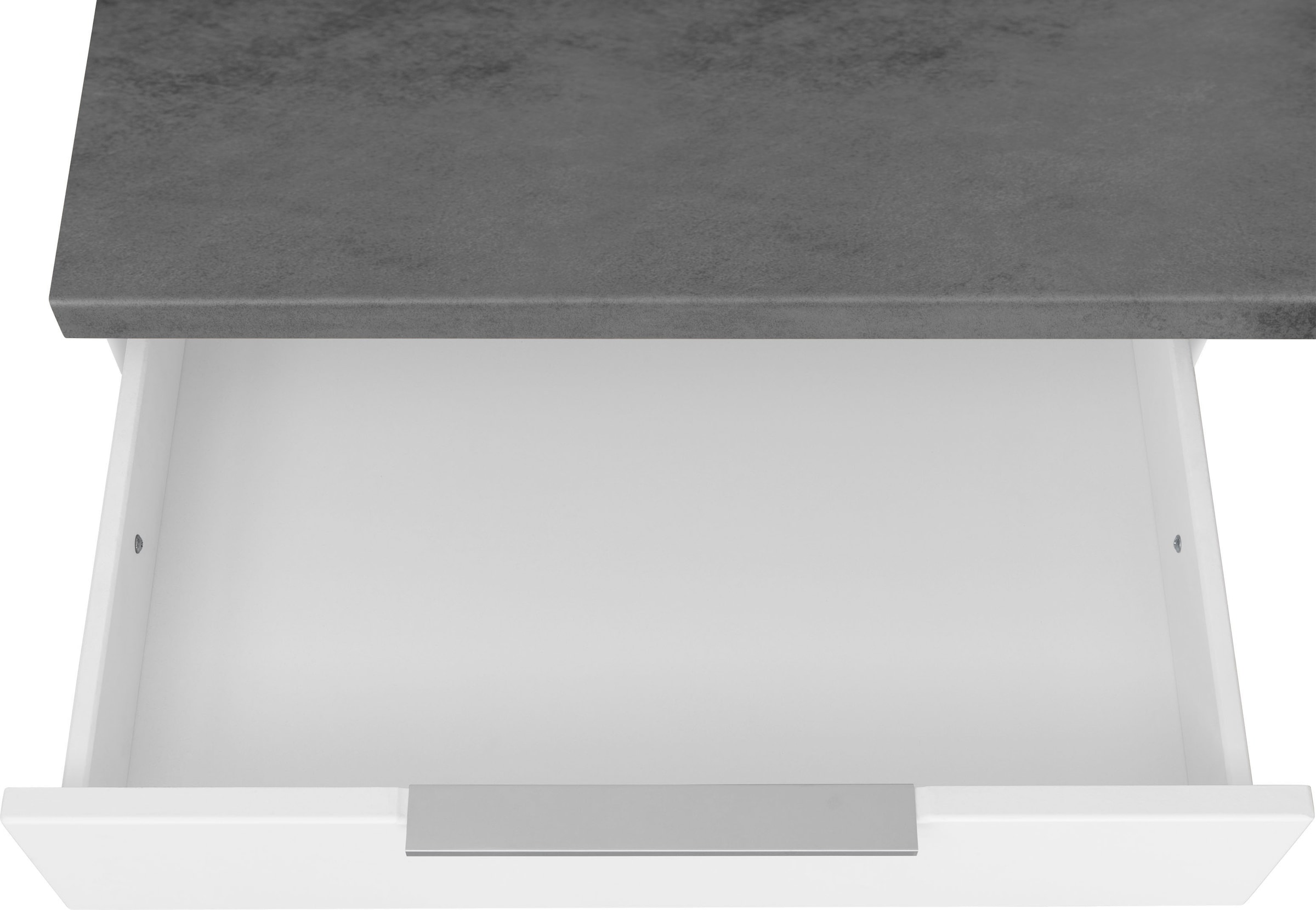 KOCHSTATION Küchenzeile »KS-Luhe« 300 cm breit, wahlweise mit oder ohne E-Geräten, gefräste MDF-Fronten