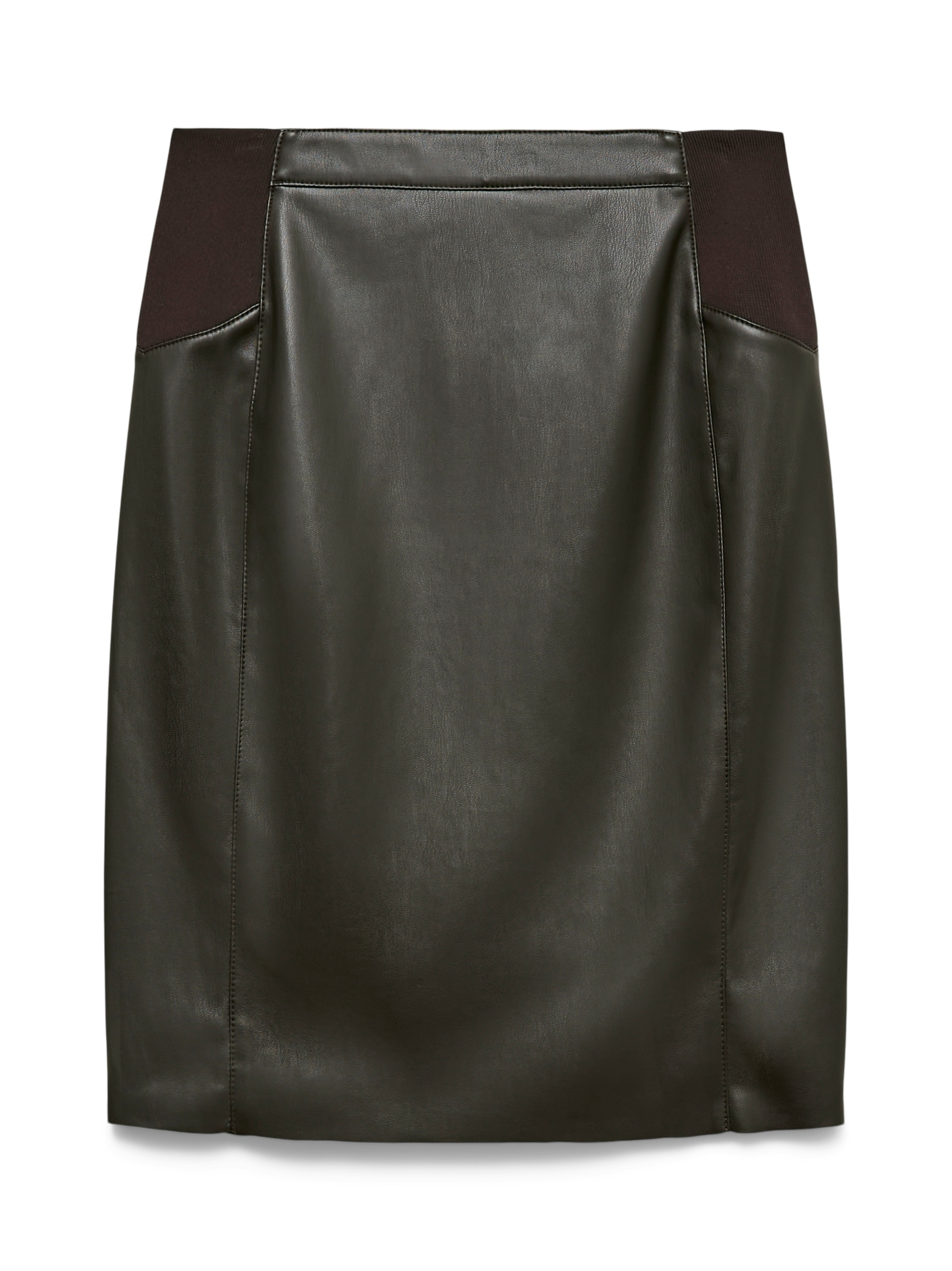 Vero Moda Lederimitatrock »VMBUTTERSIA HW COATED SKIRT NOOS« Lederimitat, high waist