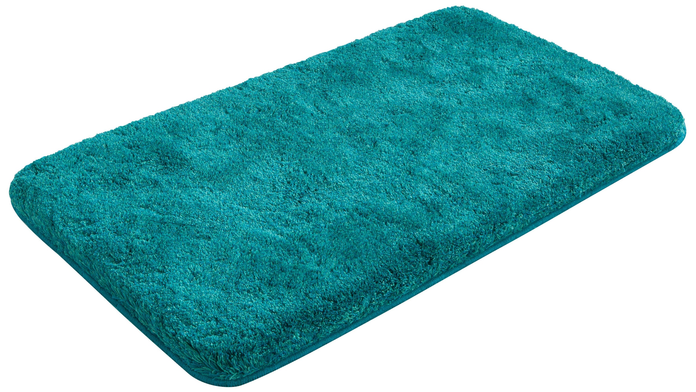 Grund Badematte »Melos, Badvorleger, Badezimmer Teppich, sehr weich« Höhe 27 mm rutschhemmend beschichtet fußbodenheizungsgeeignet melierte Optik, sehr weicher Flor, Melange-Effekt, Made in Europe