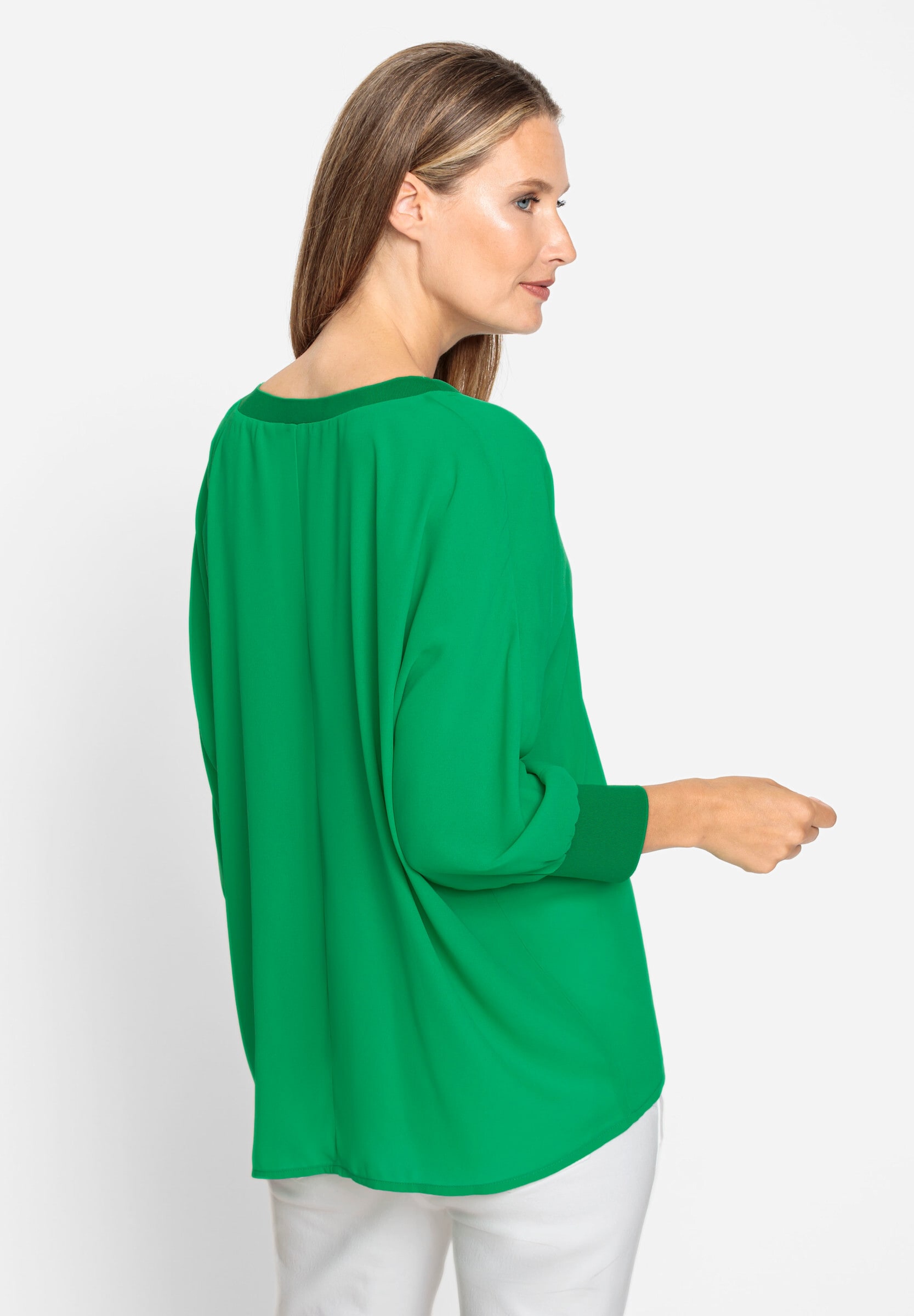 heine Klassische Bluse »Bluse Schlupfbluse mit Fledermausärmel«