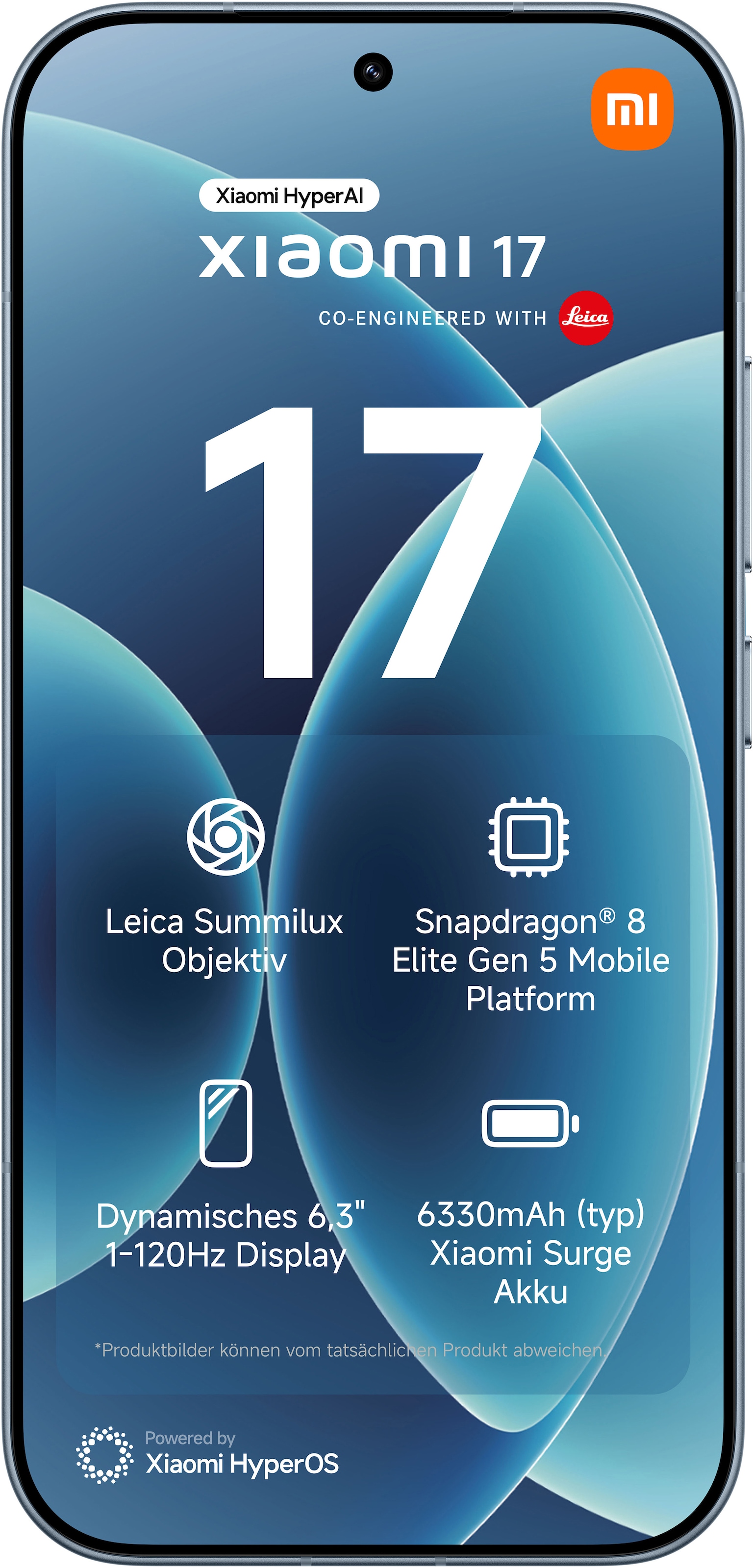 Xiaomi Smartphone »17 12+512 GB« Ice Blue