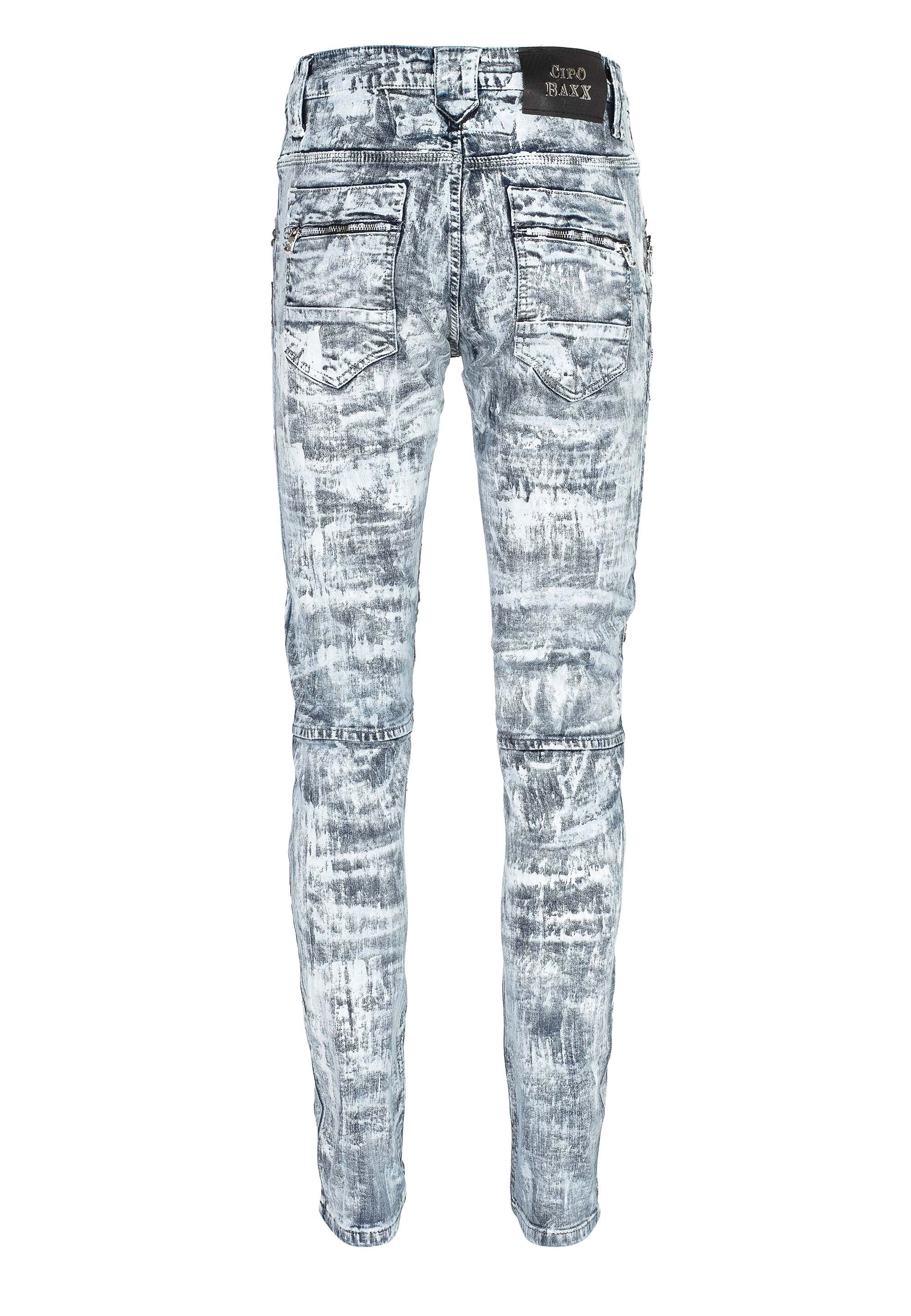 Cipo & Baxx Slim-fit-Jeans »Cipo & Baxx Jeans« mit Ziersteinen