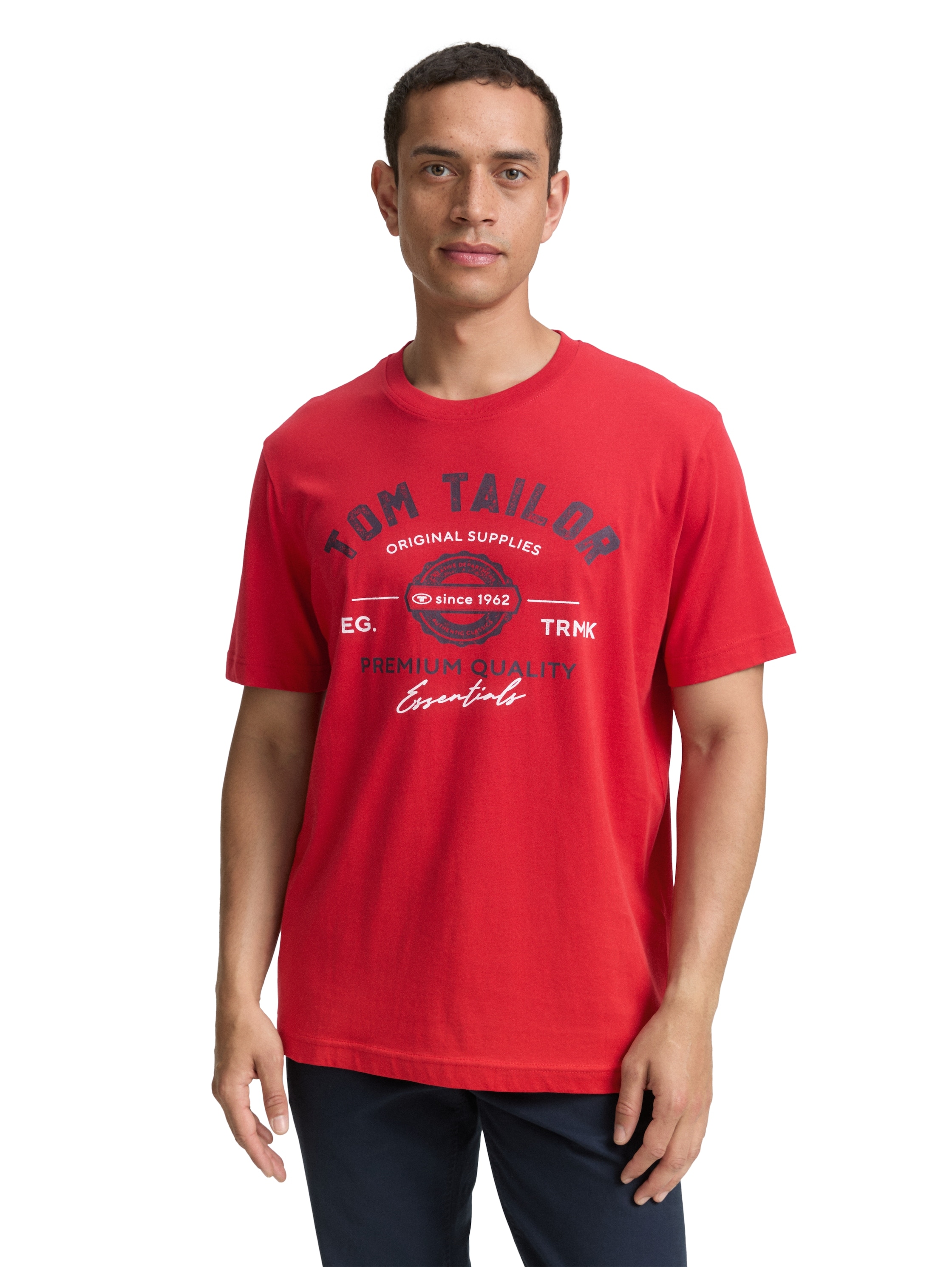 TOM TAILOR T-Shirt mit großem Logofrontprint