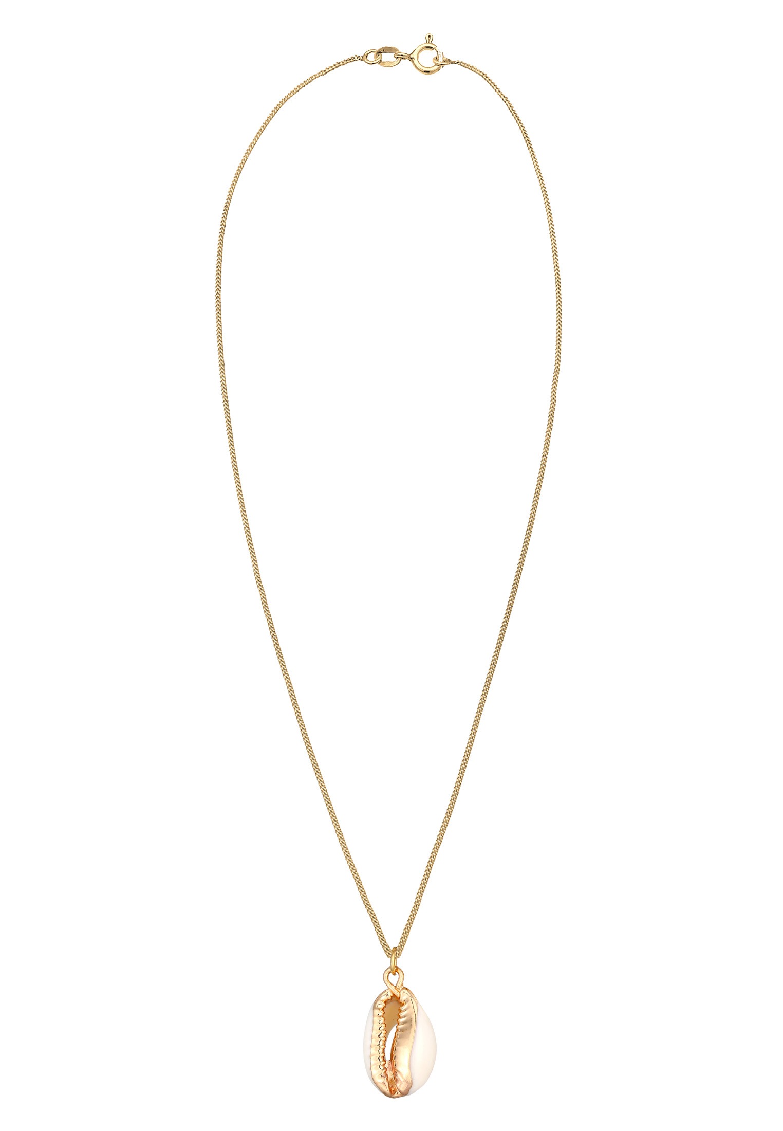 Elli Kette mit Anhänger »Halskette Kauri Muschel Anhänger Maritim 925 Silber«