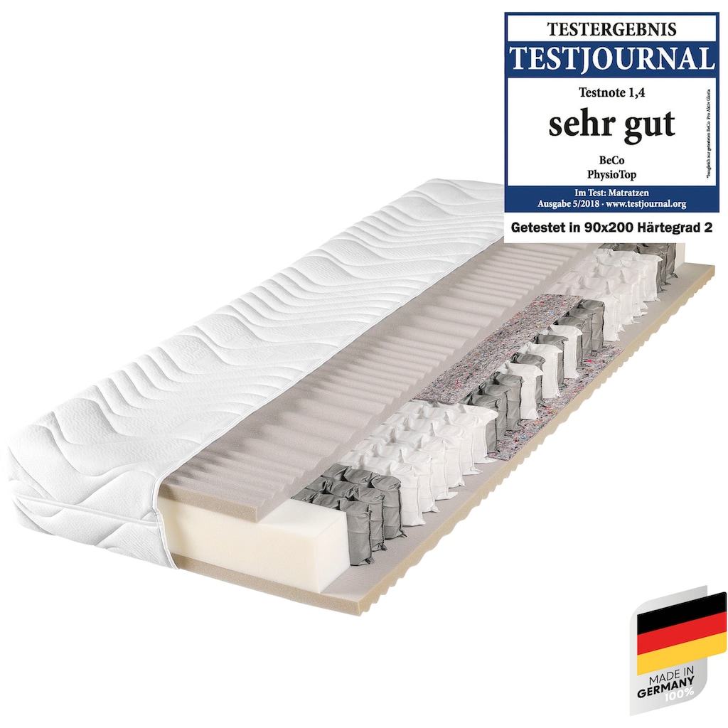 Beco Taschenfederkernmatratze »Physio Top«, 23 cm hoch, 480 Federn, (1 St.)