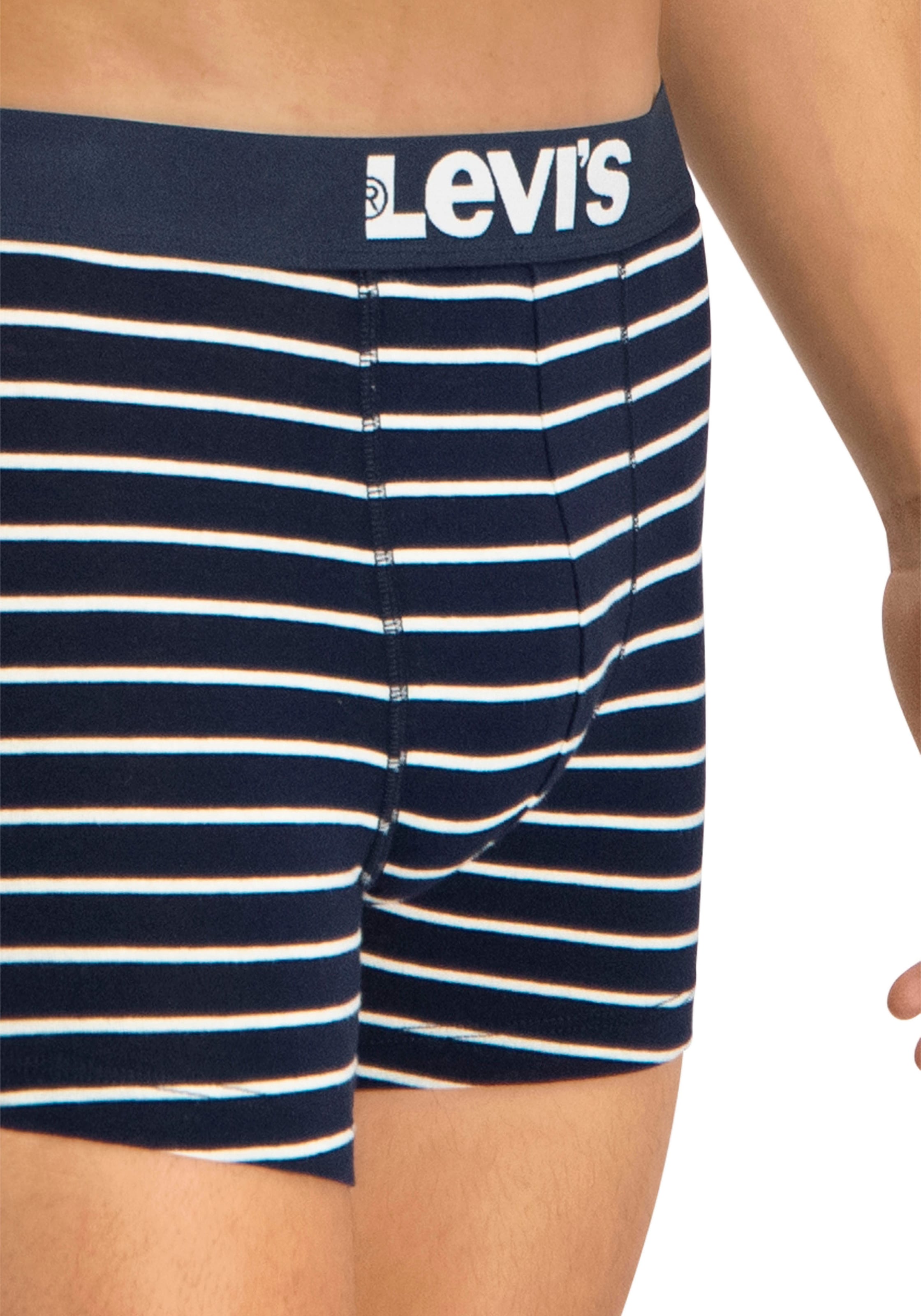 Levi's® Boxershorts, (Packung, 2er-Pack), mit breitem Logobund