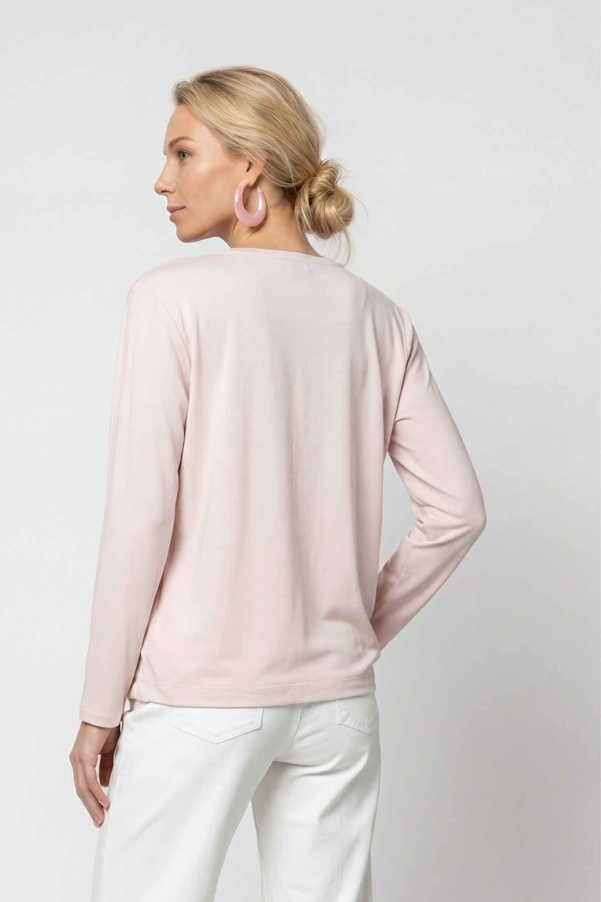 Monari Schlupfbluse »Schluse Basic Schmuck« Regular fit mit V-Ausschnitt
