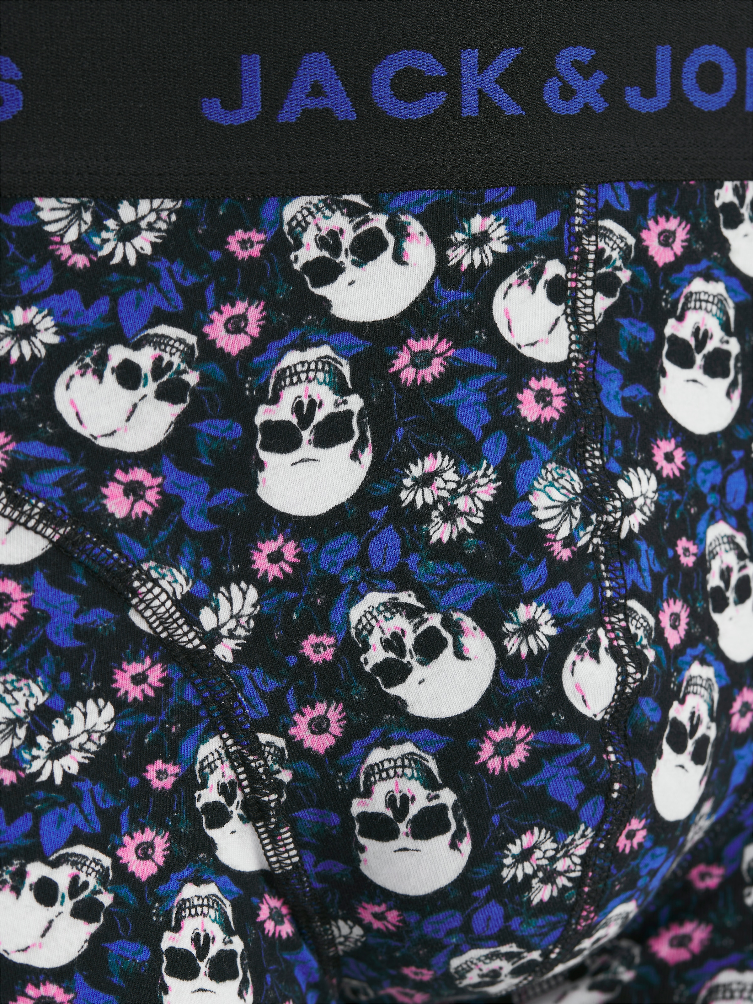 Jack & Jones Trunk »JACFLOWER SKULL TRUNKS 3 PACK SN« 3 Stk. mit auffälligem Design