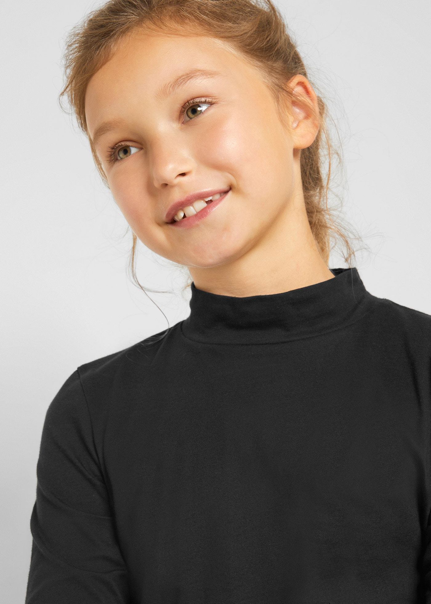 bonprix Stehkragenshirt »Rollkragenshirt (2er Pack)« Packung, 2 Stk. schmale Passform, Stehkragen, aus reiner Baumwolle