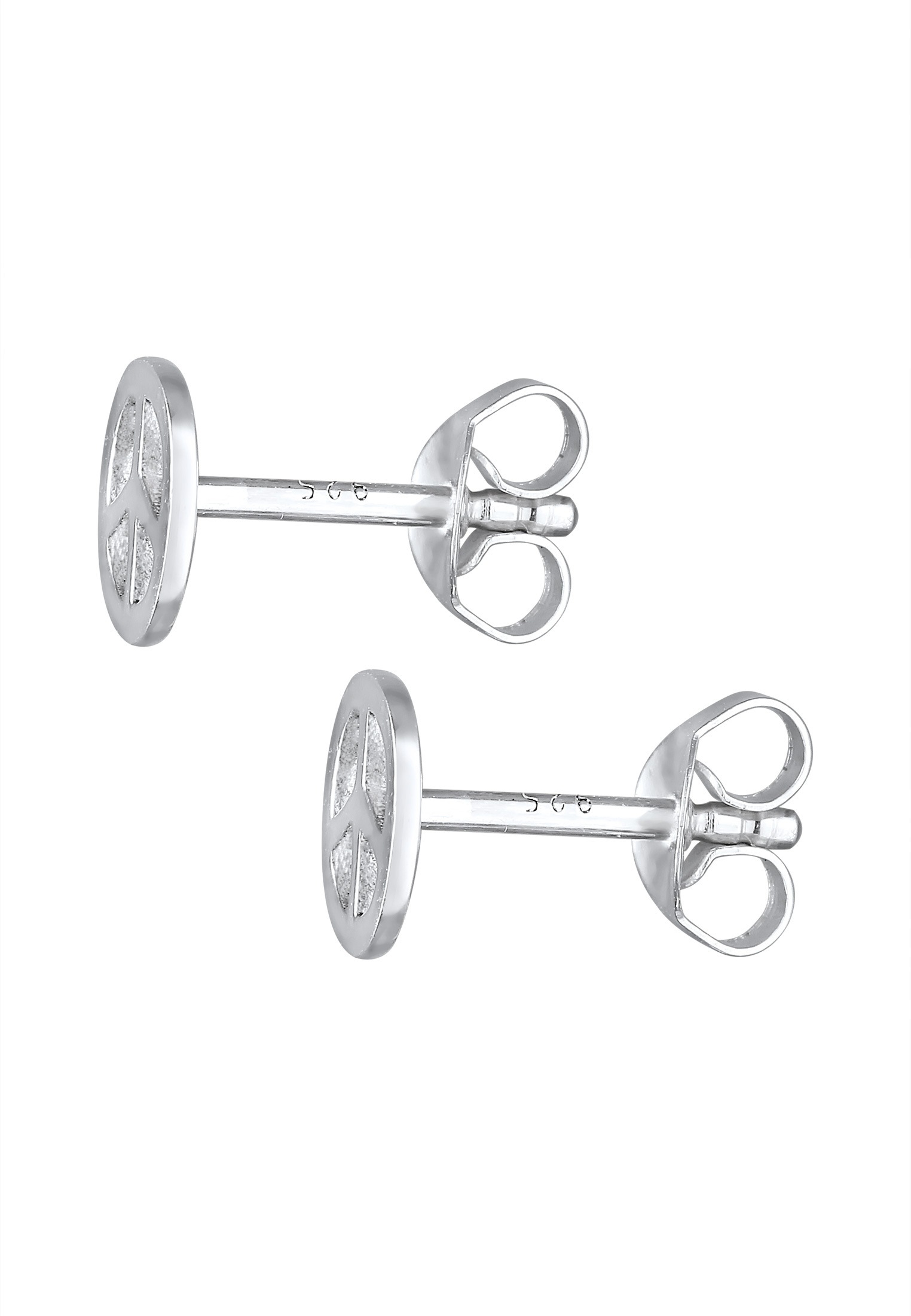 Elli Paar Ohrstecker »Ohrringe Peace Zeichen Boho Symbol Hippie 925 Silber«