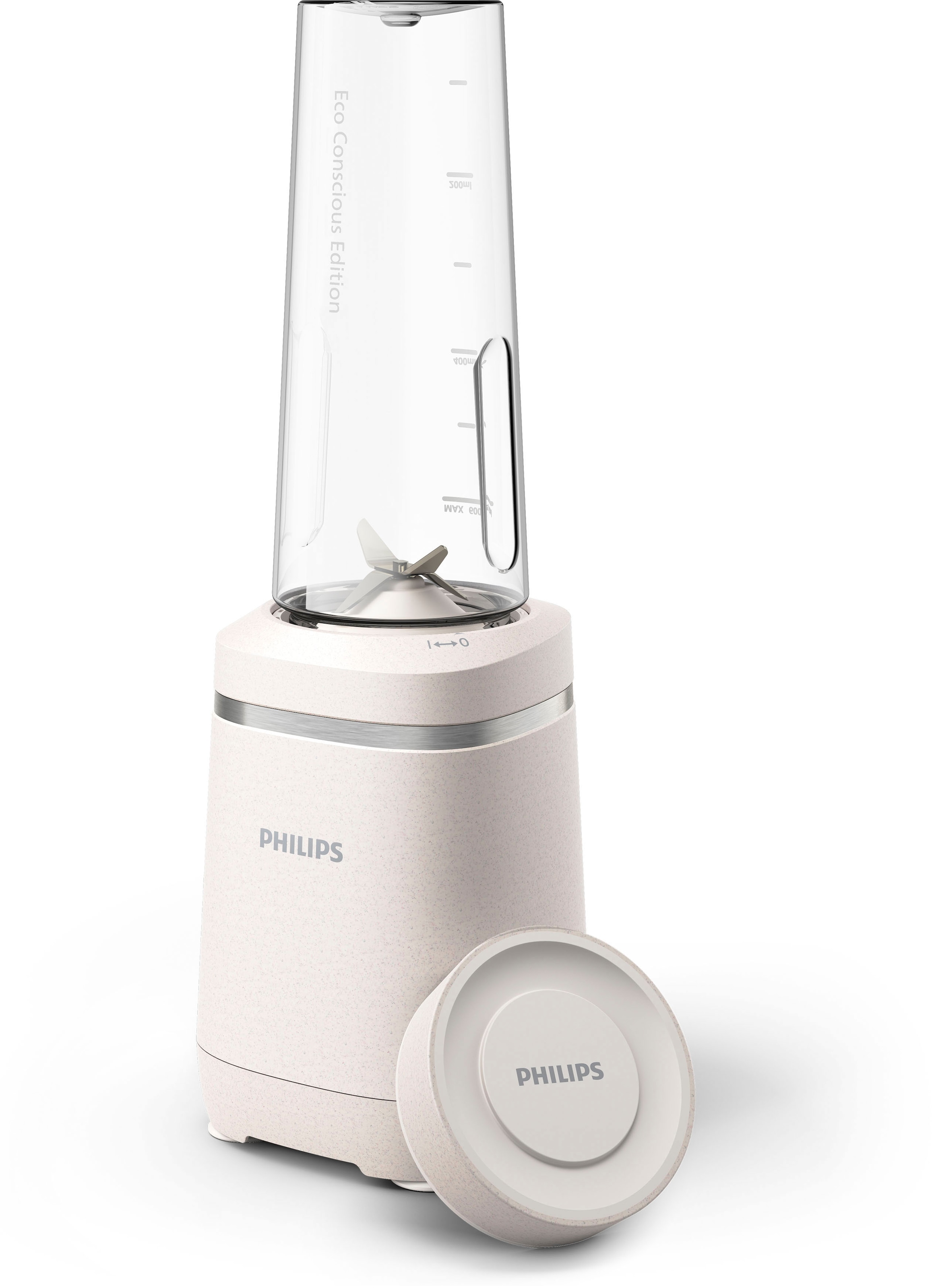 Philips Standmixer »HR2500/00 Eco Conscious Collection, mit ProBlend Technologie,«, 350 W, 600ml-Tritan-Becher, aus biobasierter Kunststoff; Seidenweiß matt