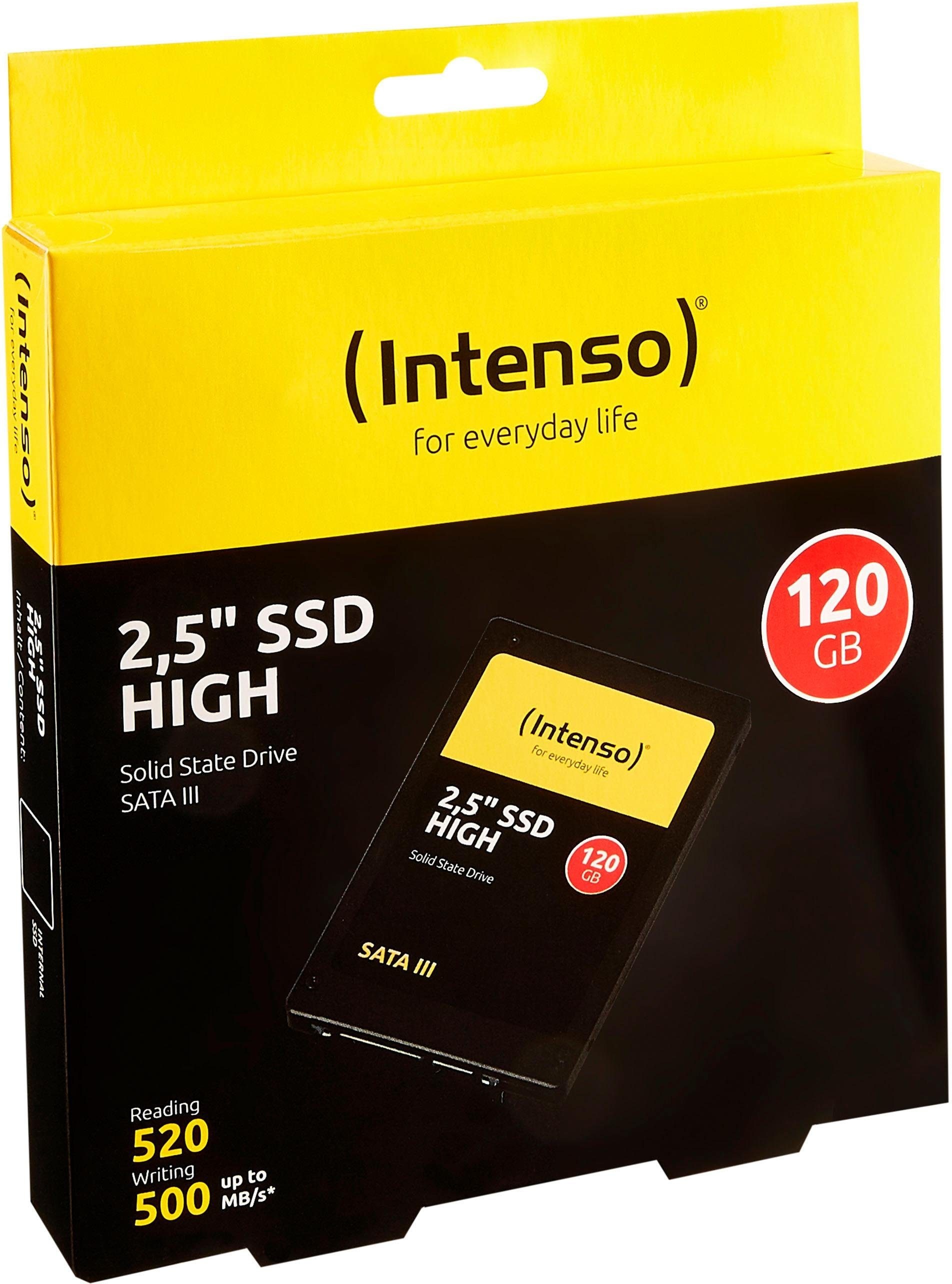 Intenso interne SSD »Solid State Drive HIGH SATA3«, 2,5 Zoll, Anschluss SATA III