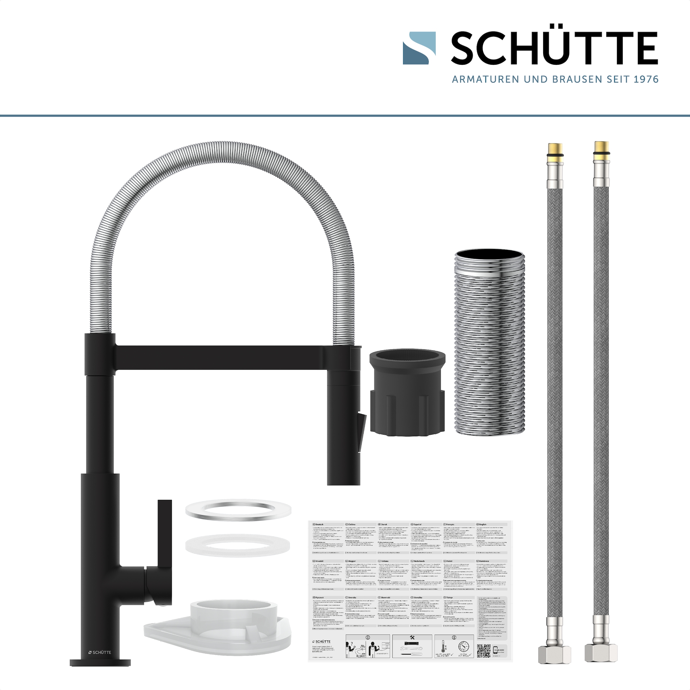 Schütte Spültischarmatur »MIAMI« energiesparende Cold-Start-Funkt., 360° schwenkbar, 2-fach verstellbar