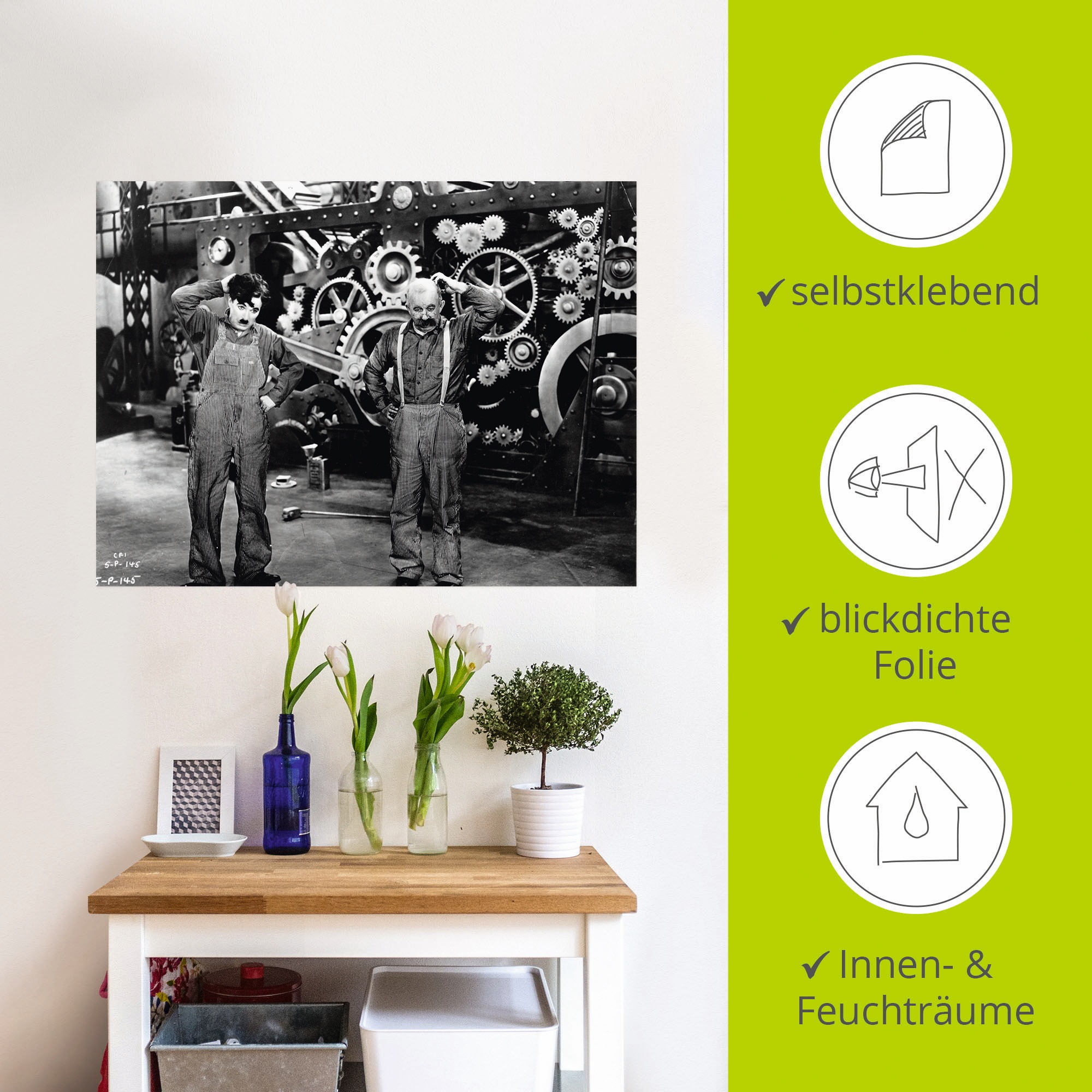 Artland Wandbild »Moderne Zeiten, 1936«, Stars, (1 St.), als Alubild, Outdoorbild, Poster, Wandaufkleber in verschied. Größen