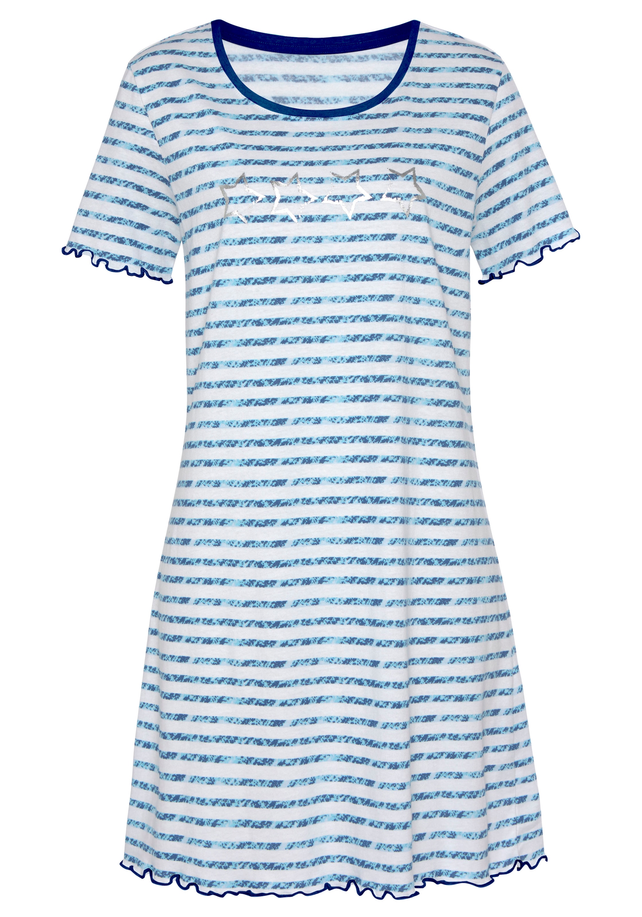 Vivance Dreams Sleepshirt, mit Kräuselsaum