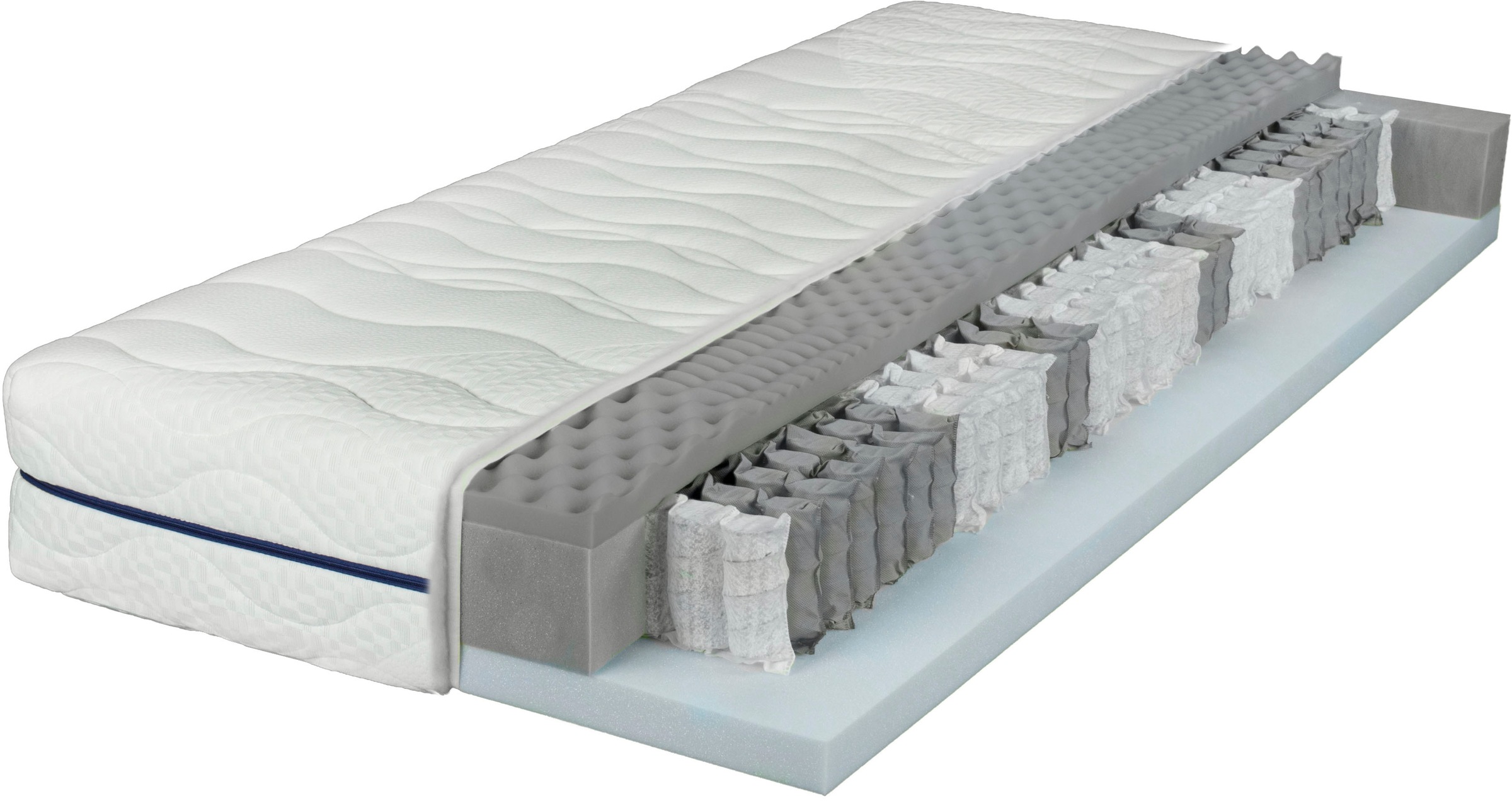 Breckle Taschenfederkernmatratze »EvoX DUO TFK«, 462 Federn, (1 St.), 2 Härten in 1 Wendematratze - die besonders atmungsaktive Federkernmatratze, Made in Germany