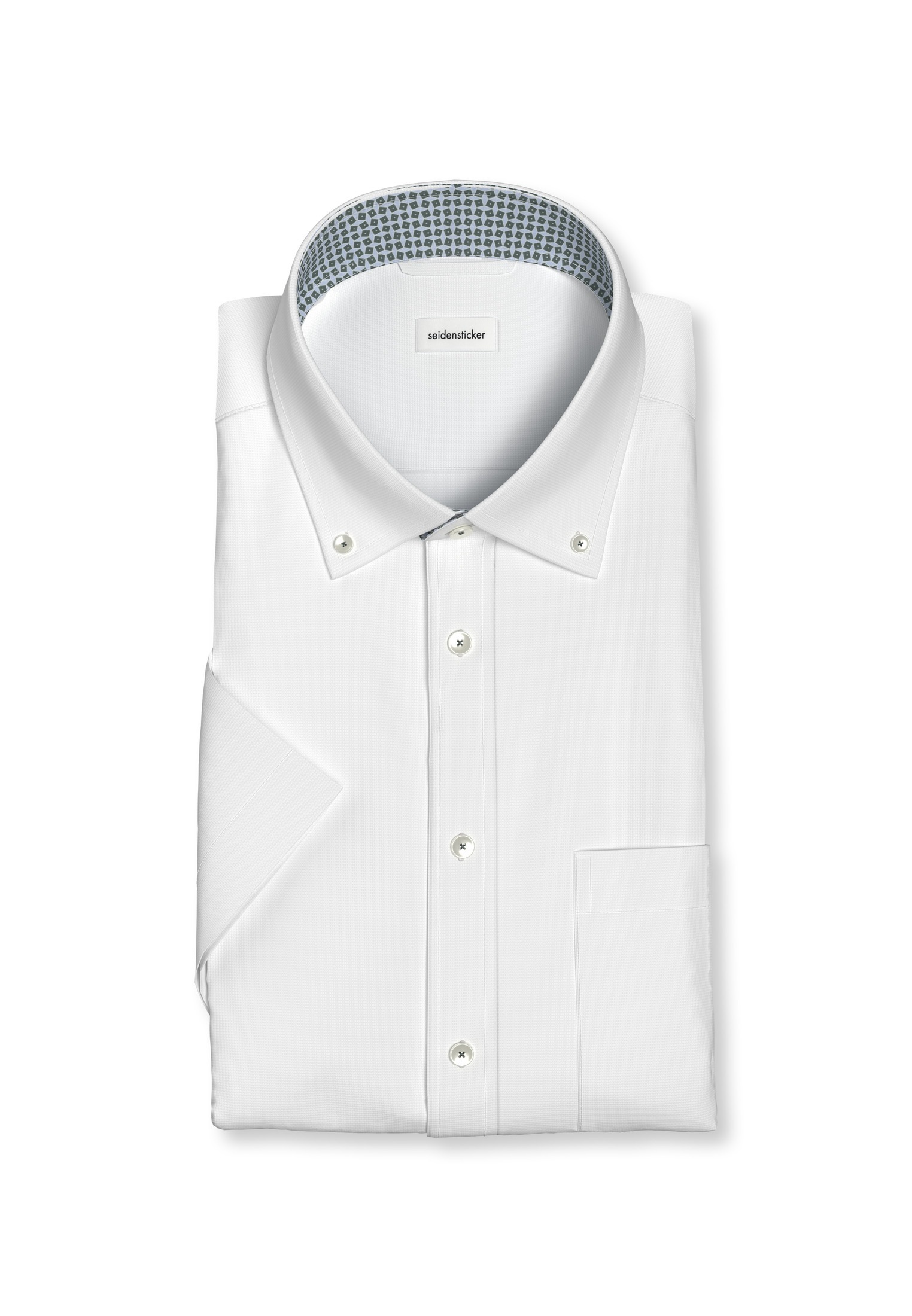 seidensticker Businesshemd »Comfort« Comfort 1/2 Button-Down-Kragen Struktur