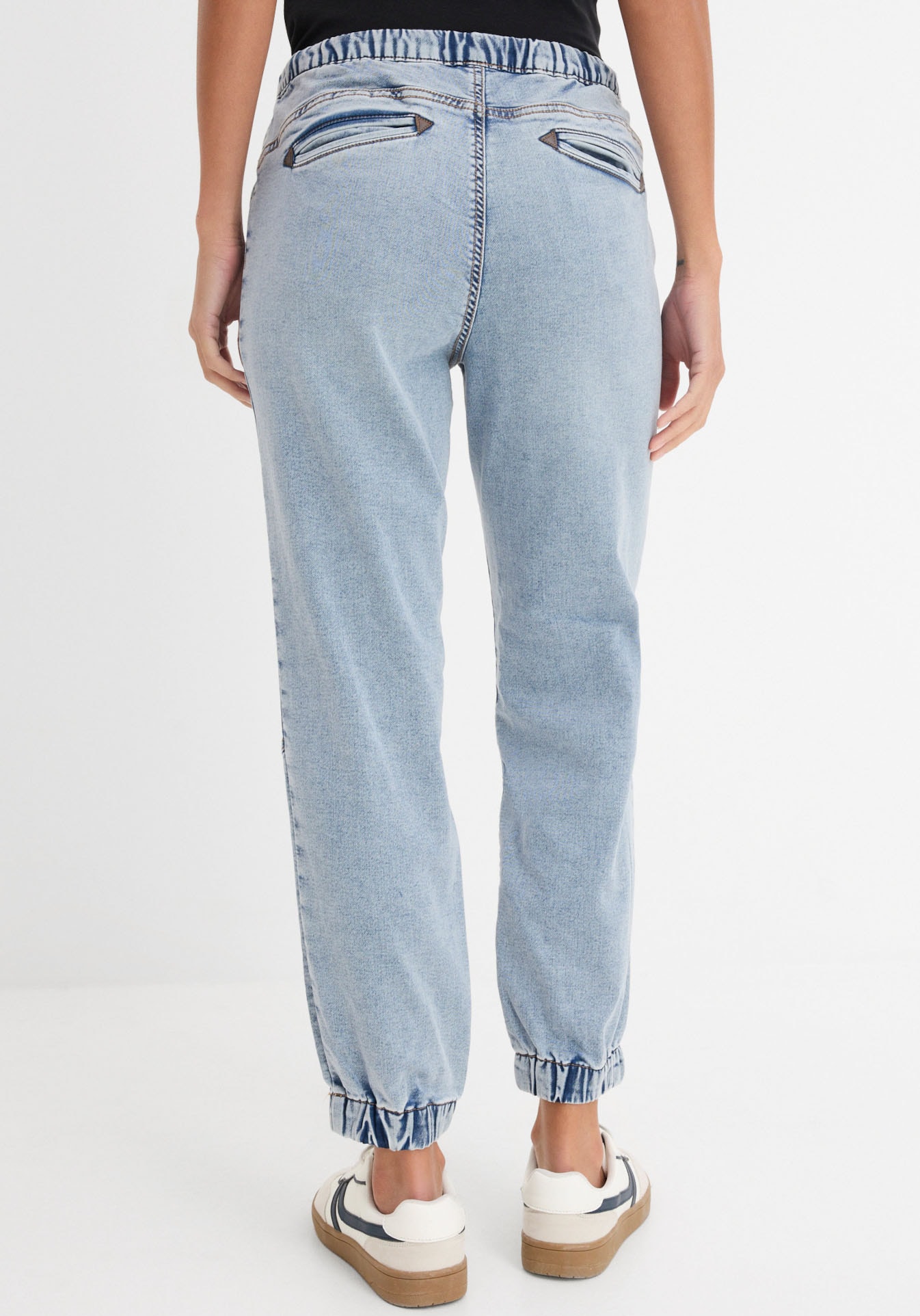 bonprix Jeansjeggings loose fit Passform, aus Baumwolle, Polyester und Elasthan