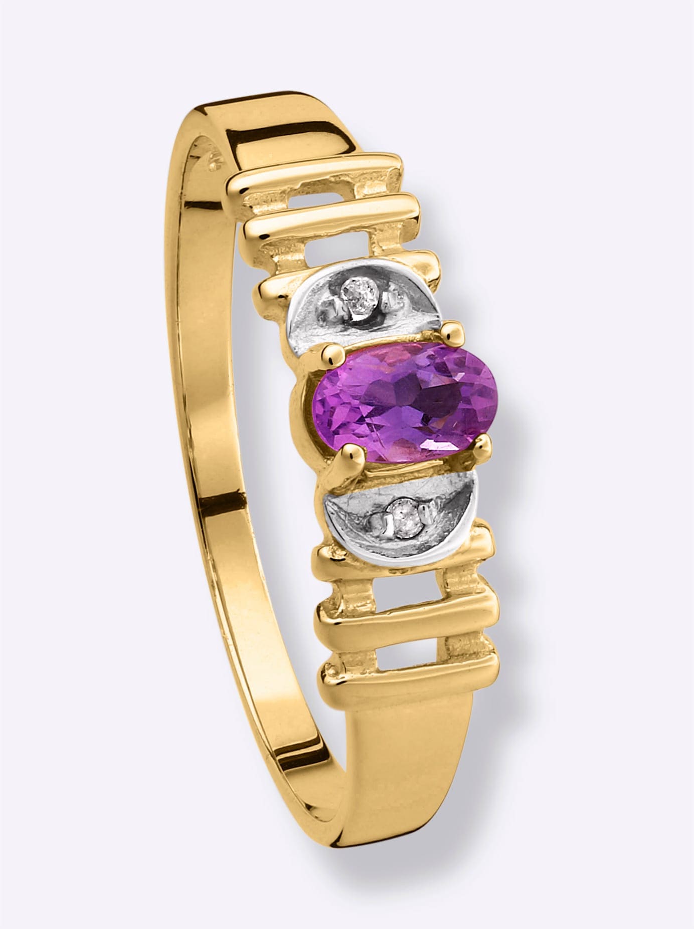 Lady Damen Fingerring in silberfarben, Größe 16