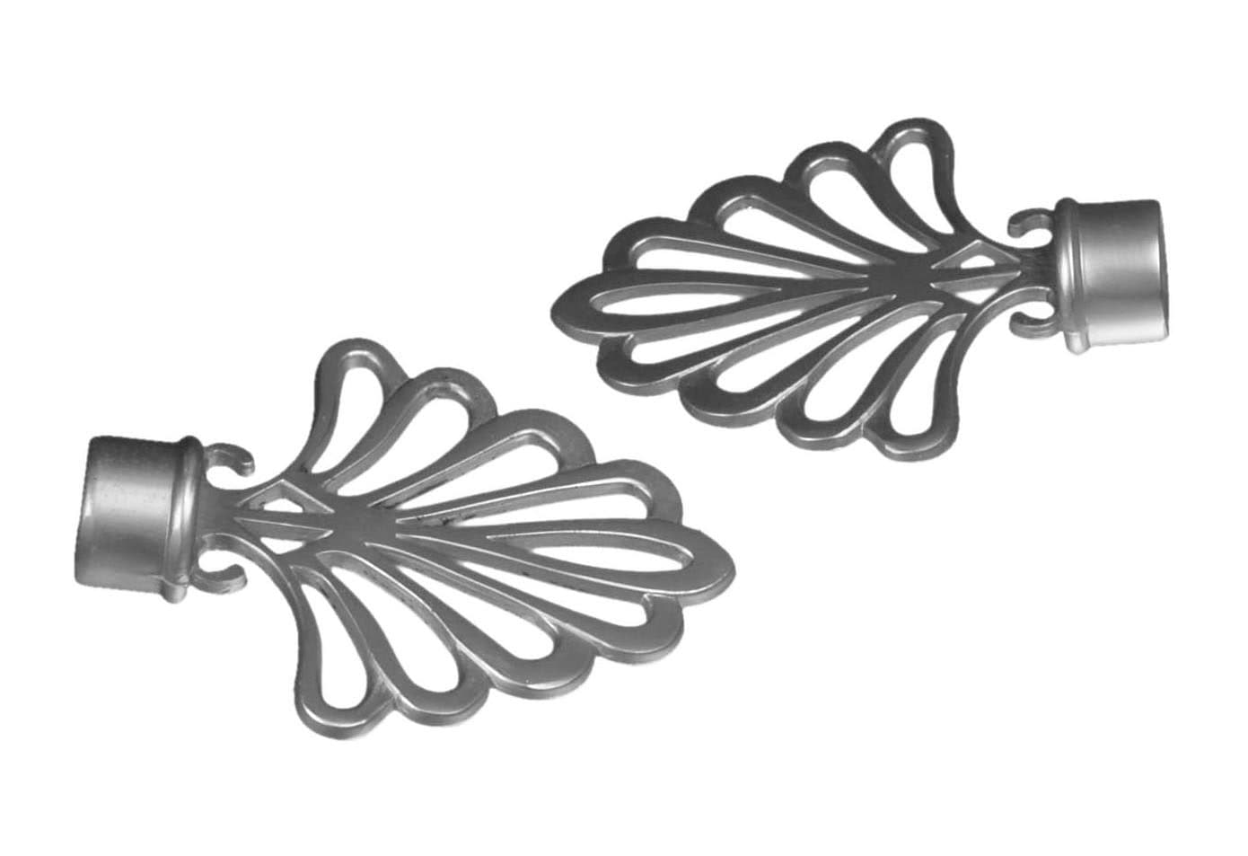 Liedeco Gardinenstangen-Endstück »FÃ¤cher«, (Set, 2 St.), für Gardinenstangen Ø 16 mm