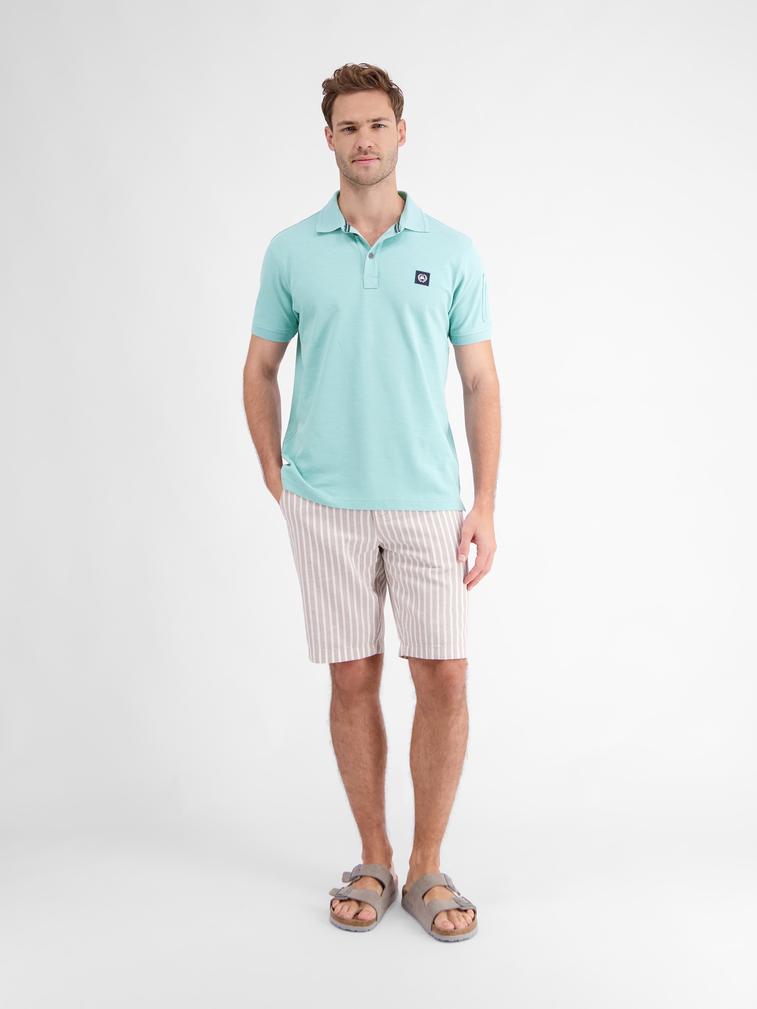 LERROS Poloshirt »LERROS Unifarbenes Poloshirt«