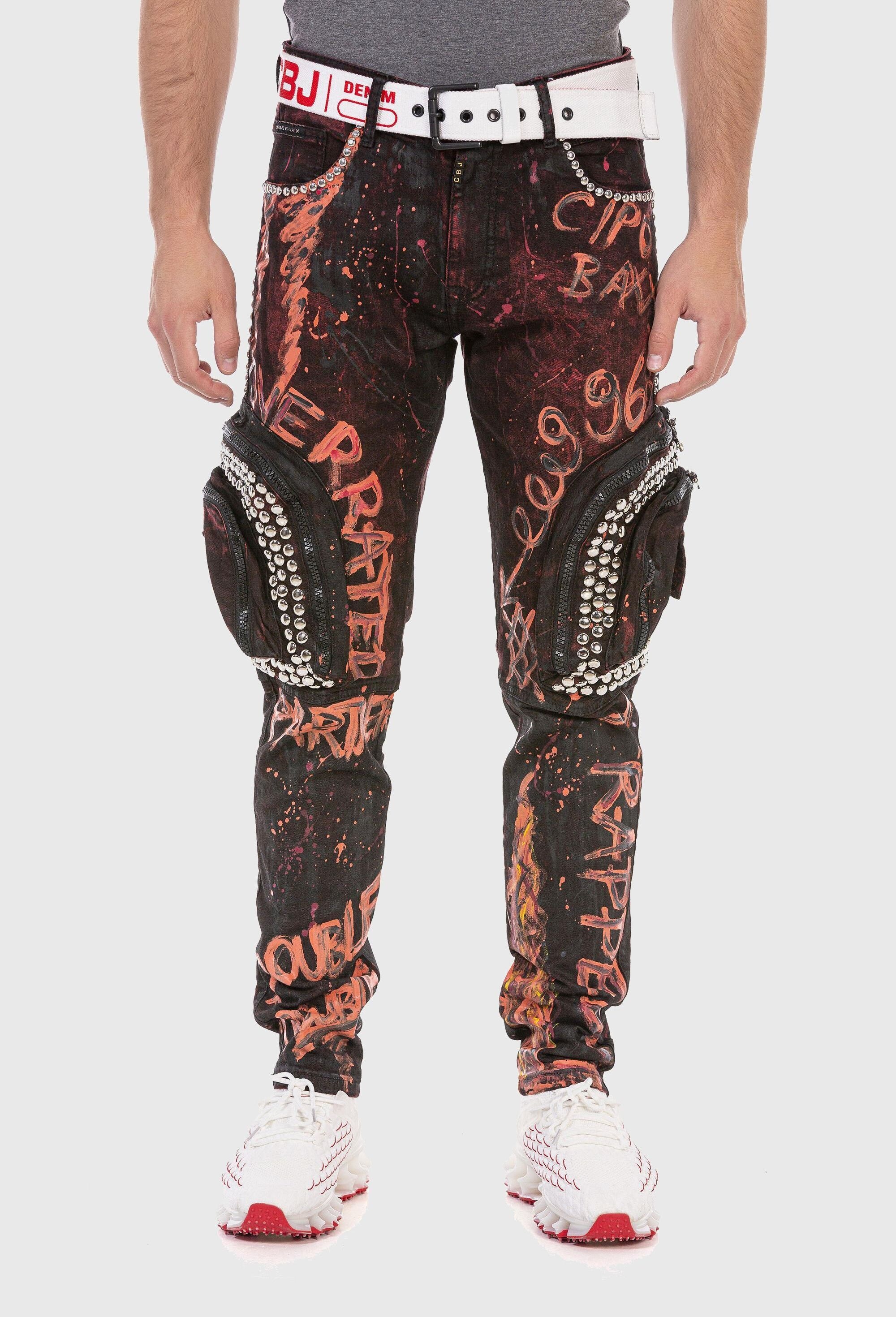 Cipo & Baxx Cargojeans »Cipo & Baxx Jeans« mit Cargo-Taschen