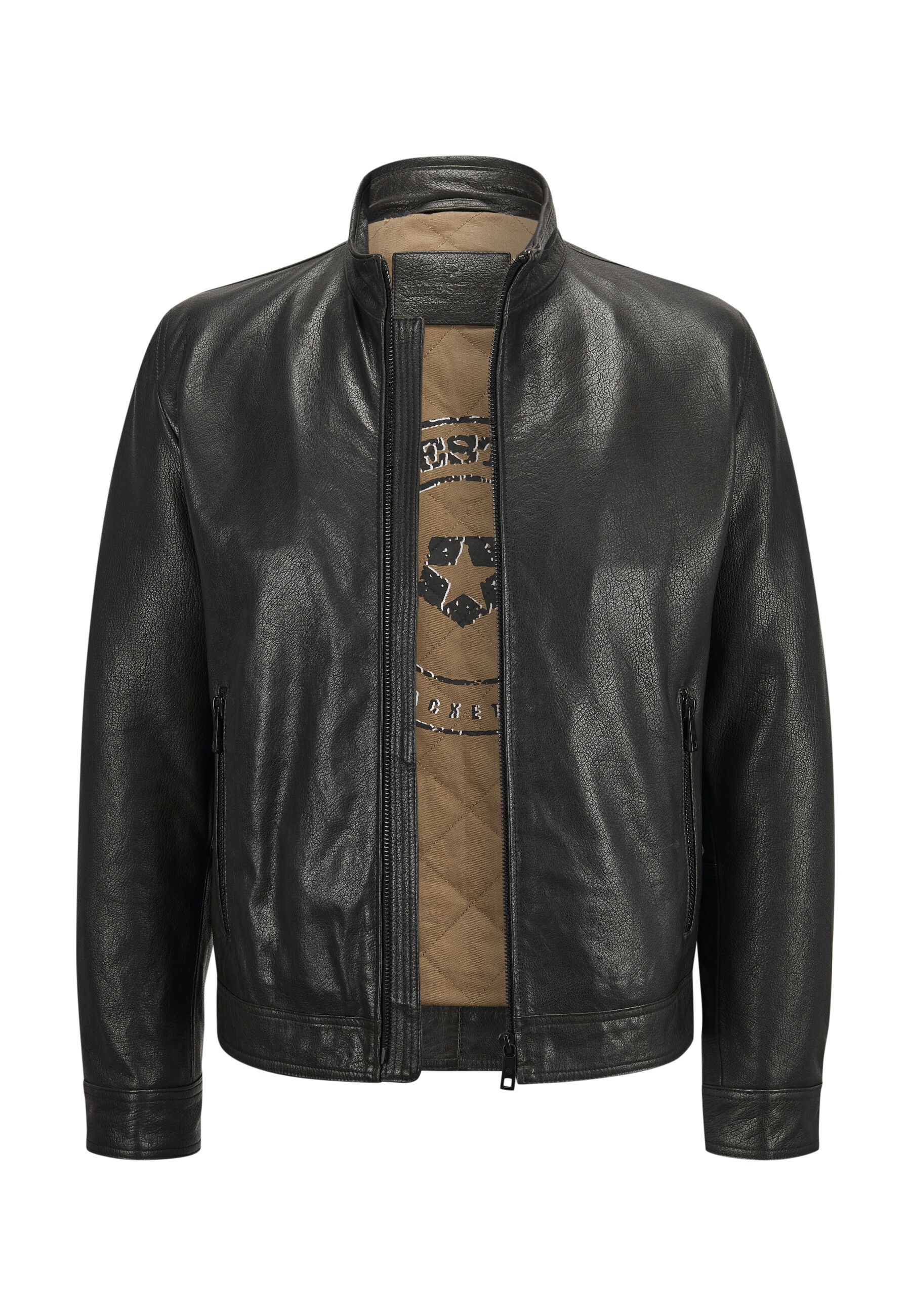 Milestone Lederjacke »MSJack« ohne Kapuze mit Stehkragen