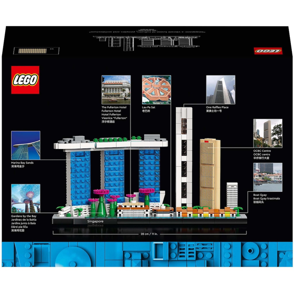 LEGO® Konstruktionsspielsteine »Singapur (21057), LEGO® Architecture«, (827 St.)