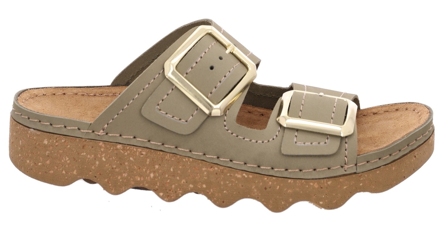 Rohde Pantolette »FOGGIA«, Sommerschuh, Hausschuh, Strandschuh, Schlappen mit Softfußbett