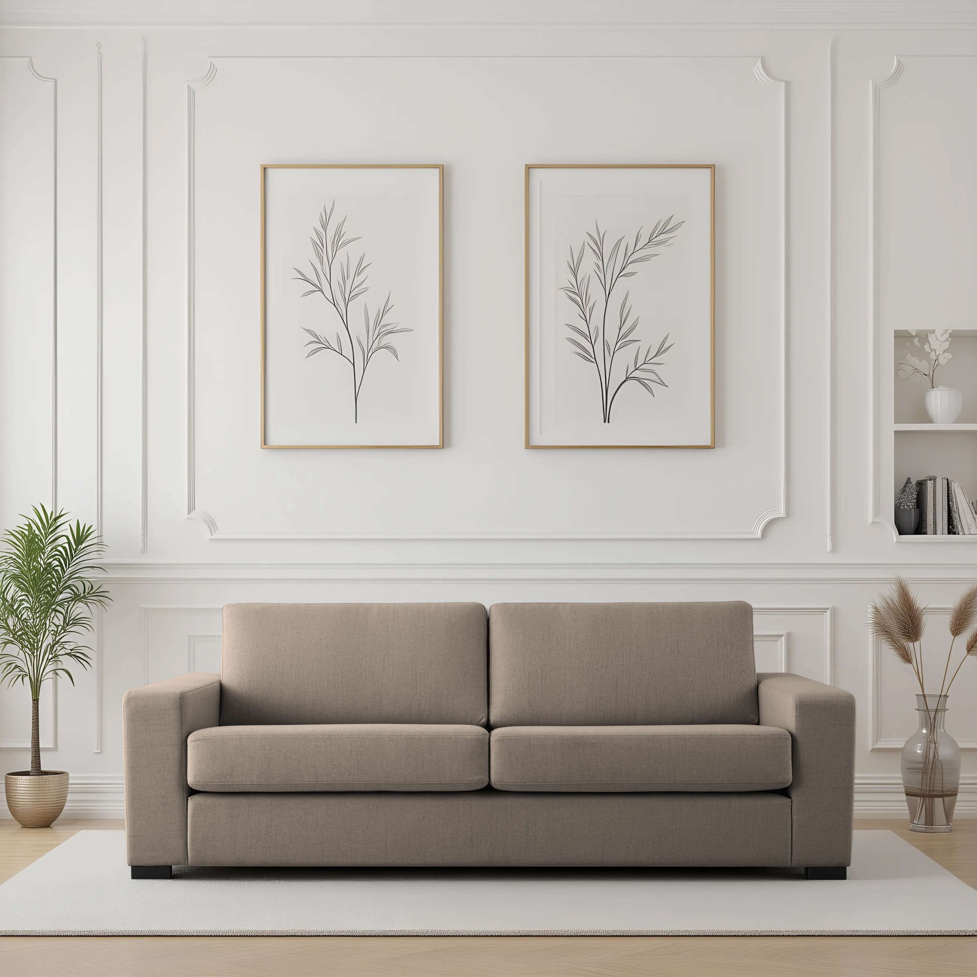 Home affaire 3-Sitzer »Branwell« Breite 226 cm, Struktur fein, mit Wellenunterfederung