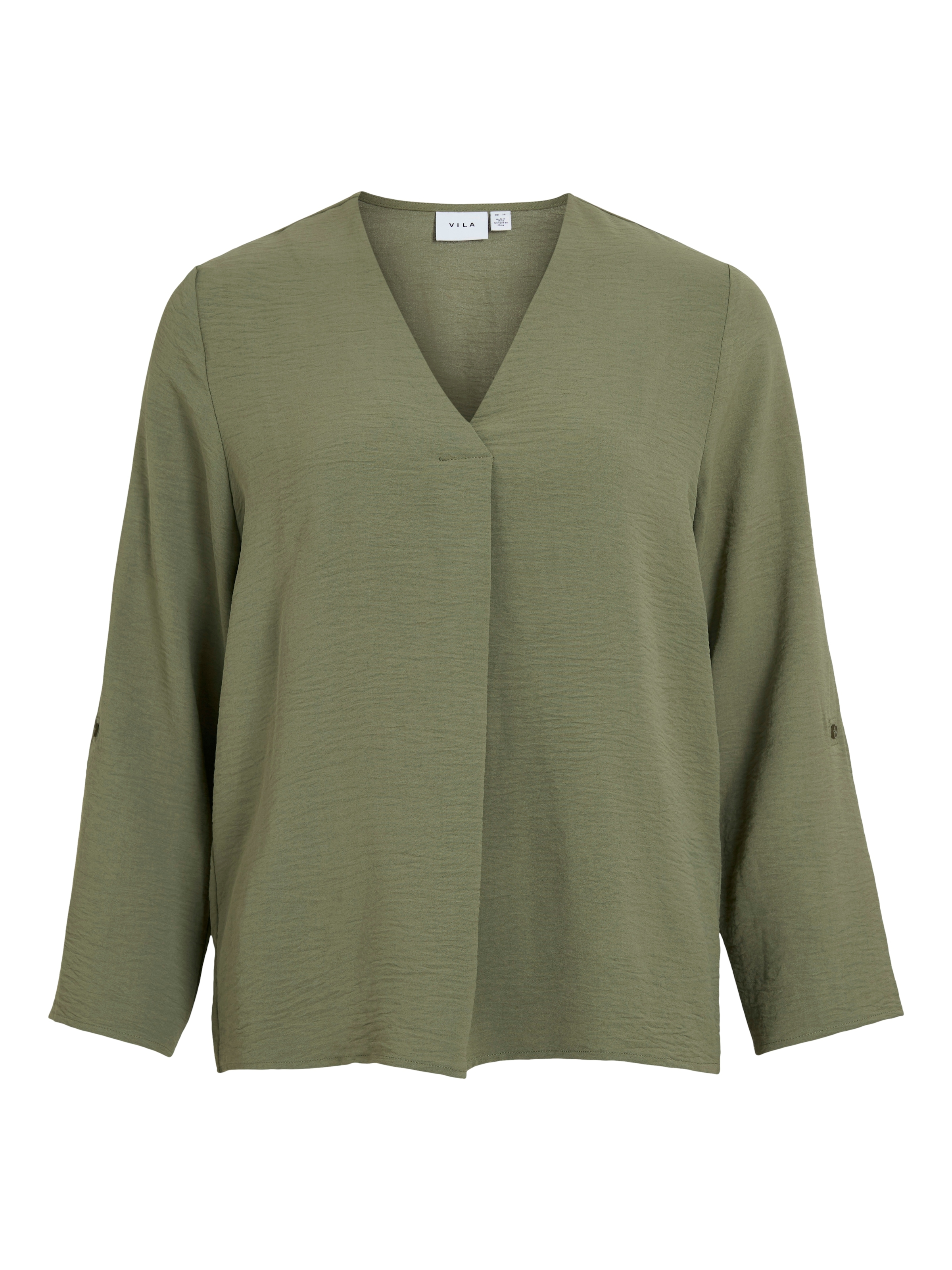 Vila Blusenshirt »VIJOSA 3/4 V-NECK TOP - NOOS«