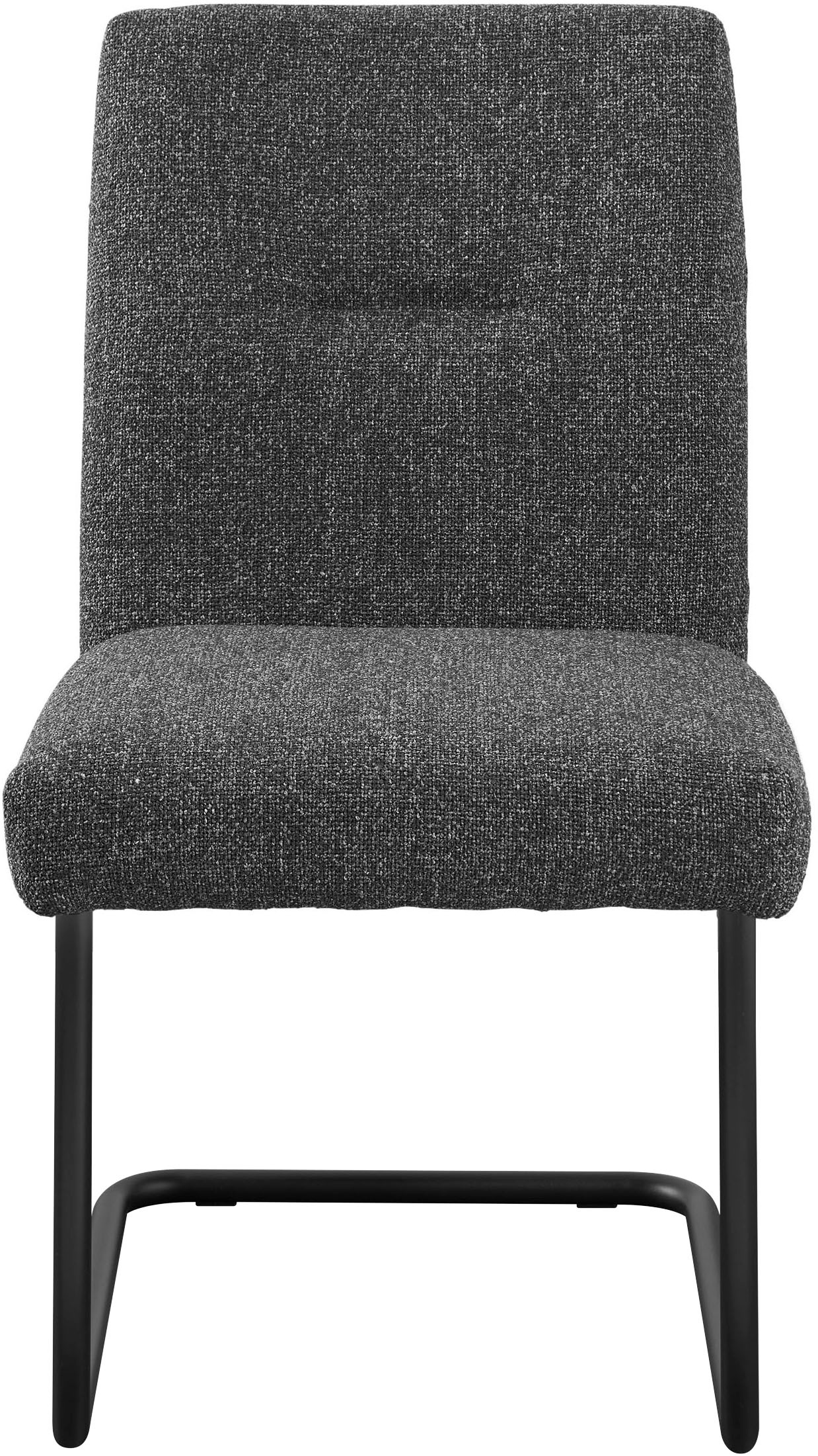 set one by Musterring Esszimmerstuhl »Tracy«, Webstoff, 2er-Set, Freischwingergestell schwarz, Sitz aus Webstoff, B52 x T65 cm
