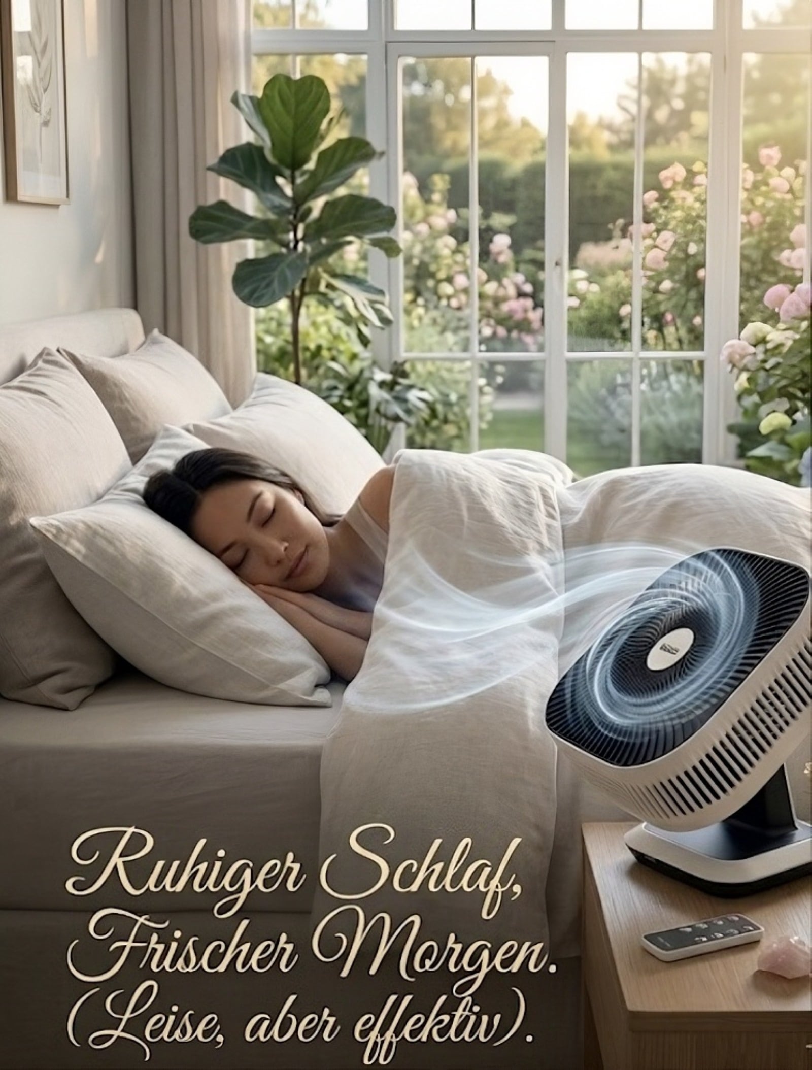 SALCO Tischventilator »SST-261« 8 Geschwindigkeiten, 80°-Oszillation & Neigung, Timer, Fernbedienung