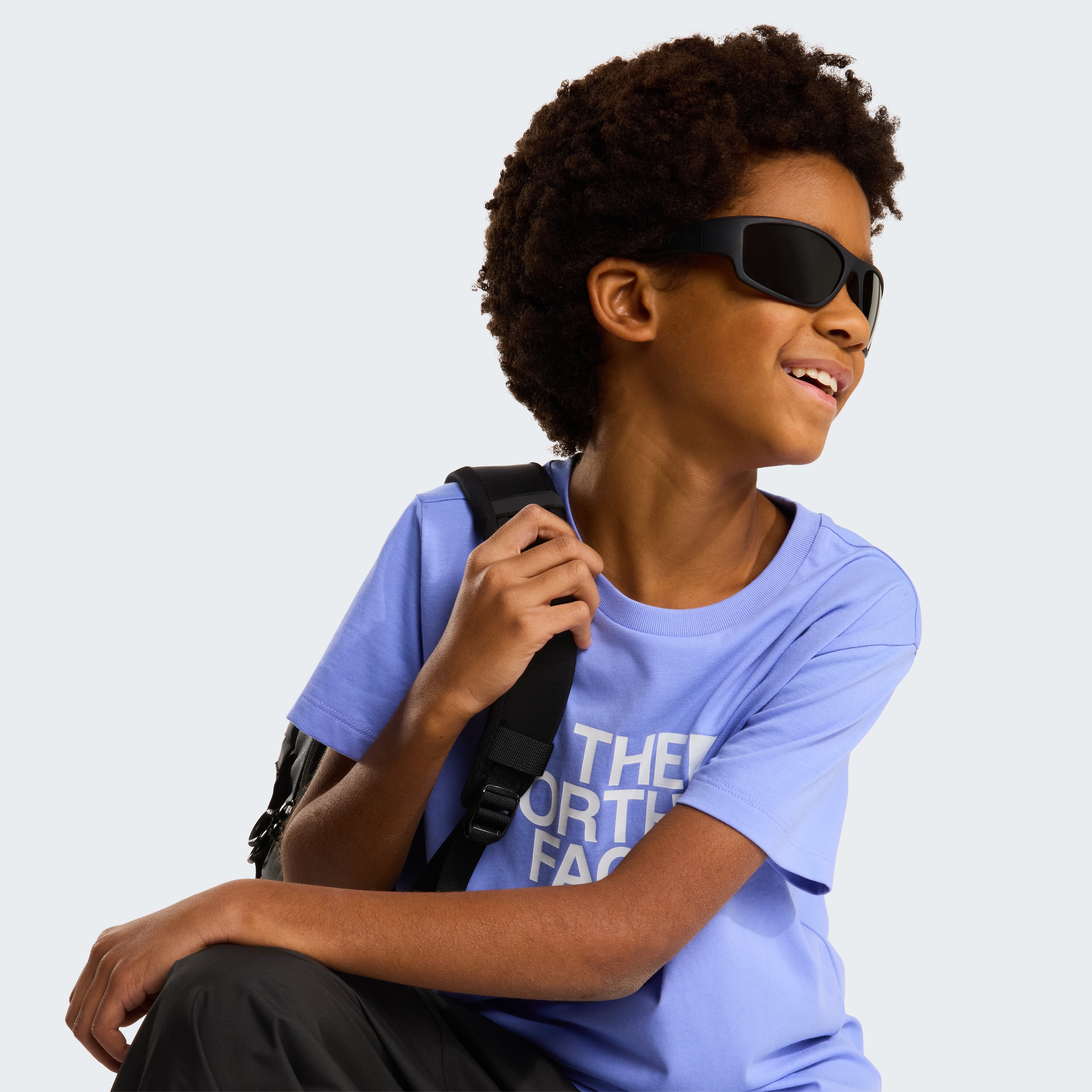 The North Face T-Shirt »TEEN EASY REGULAR SS TEE« für Jugendliche, sportlicher Stil, Kurzarm, Rundhalsausschnitt