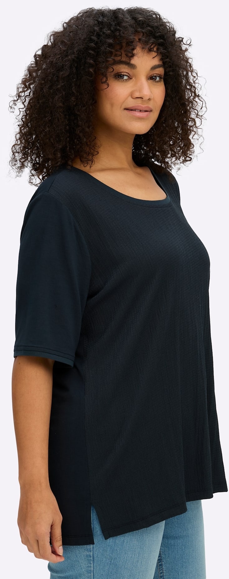 Sheego Rundhalsshirt »Shirt« 1