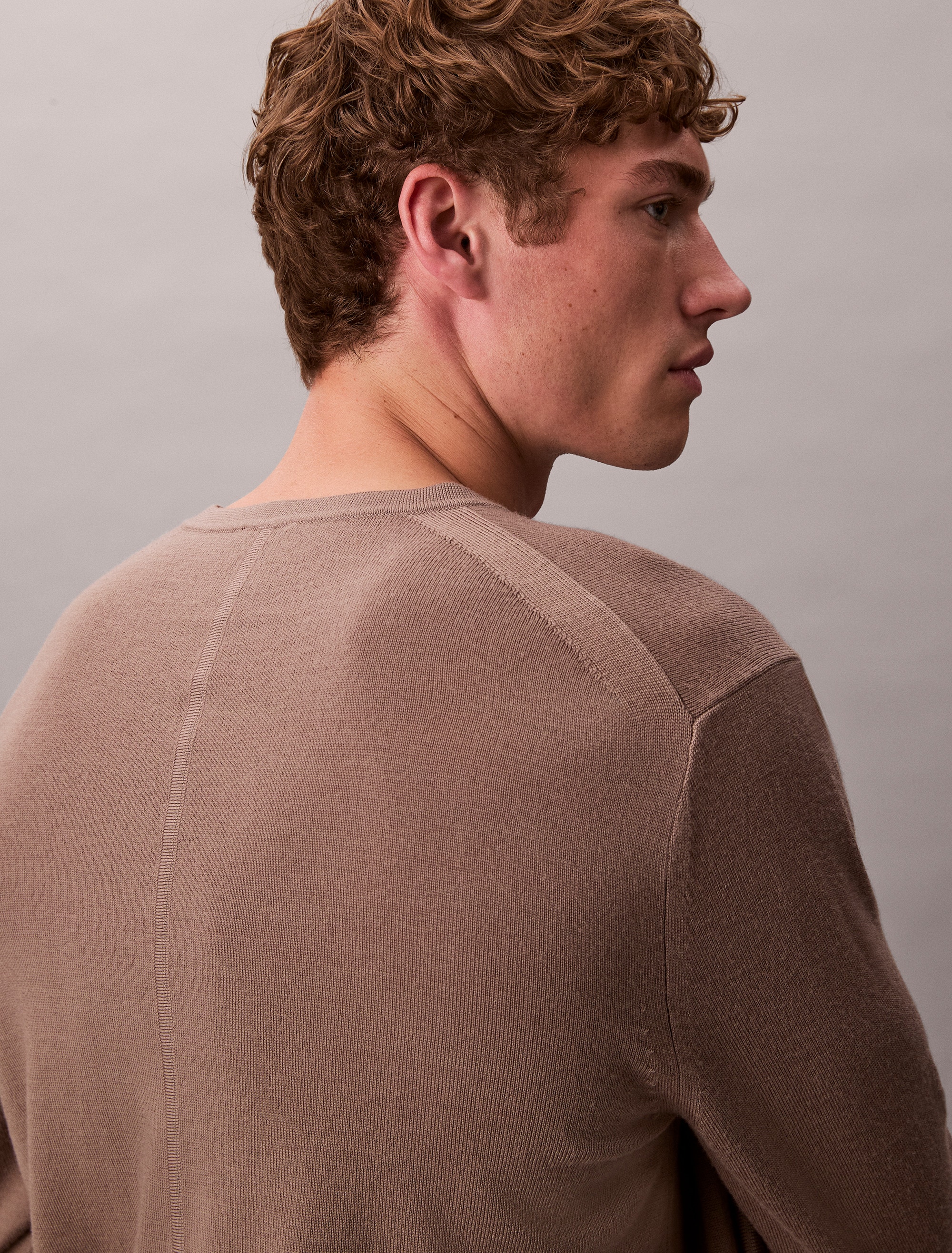 Calvin Klein Strickpullover »LS 100% MERINO CREW 14GG« Mit Rundhalsausschnitt, regular fit