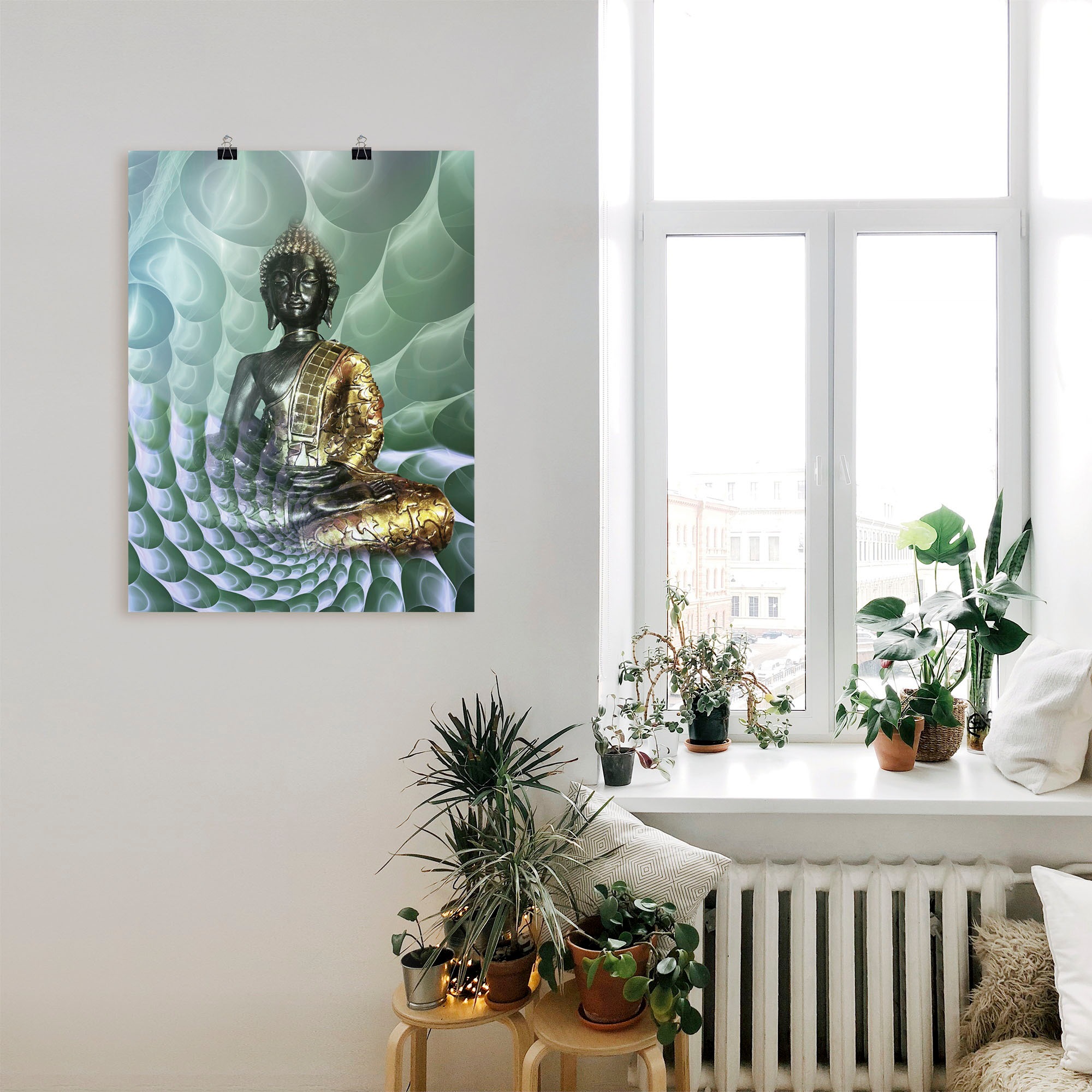 Artland Wandbild »Buddhas Traumwelt CB« Religion 1 Stk. tlg. als Alubild, Leinwandbild, Poster in verschied. Größen