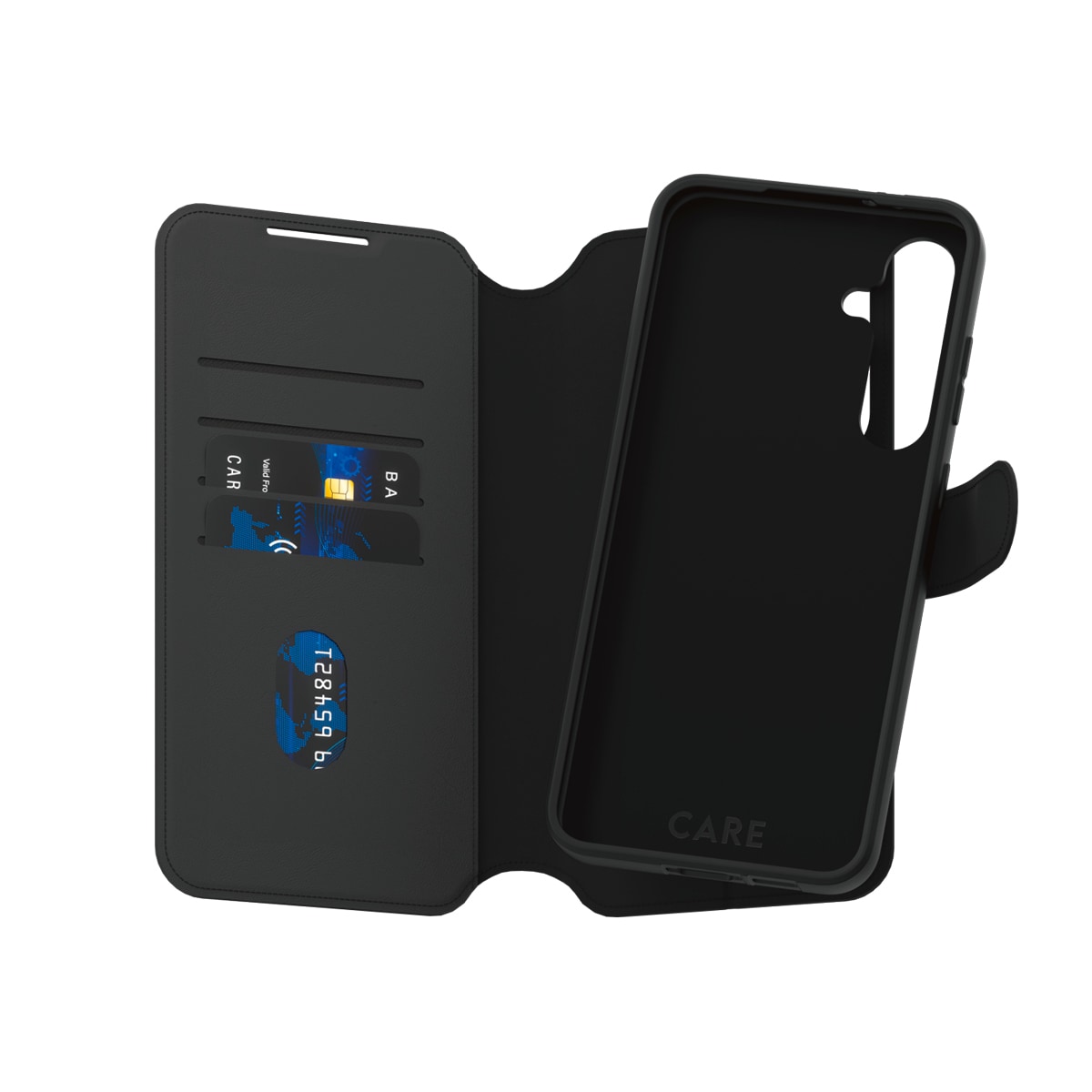 CARE by PanzerGlass Handyhülle »Wallet Case with Kickstand für Samsung Galaxy A55 5G«, Backcover, Schutzhülle, Handyschutzhülle, Case, Schutzcase, stoßfest