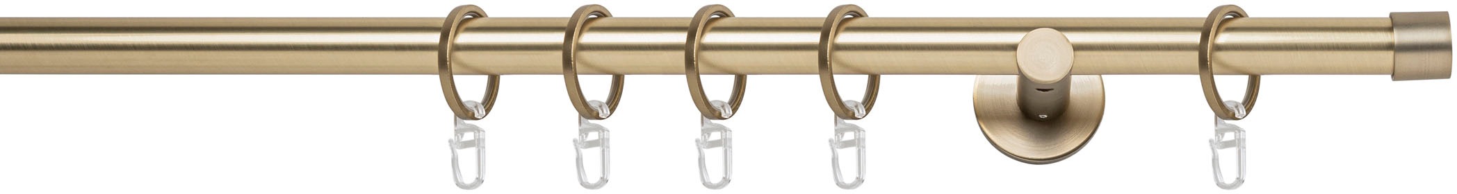 mydeco Gardinenstange »20mm Cap Wandträger 6,5 cm« 1 läufig-läufig Fixmaß