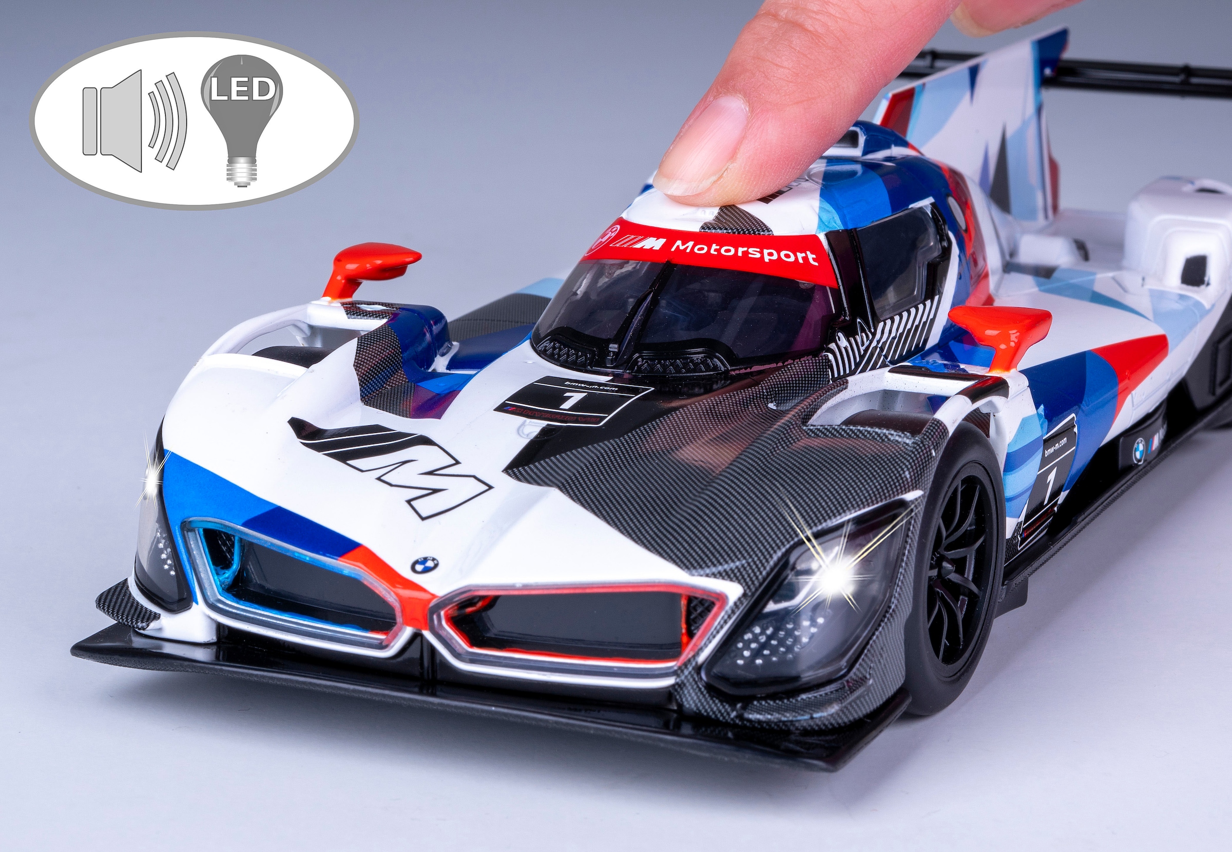 Jamara Spielzeug-Auto »Diecast, BMW M Hybrid V8«, LED Licht; Maßstab 1:24