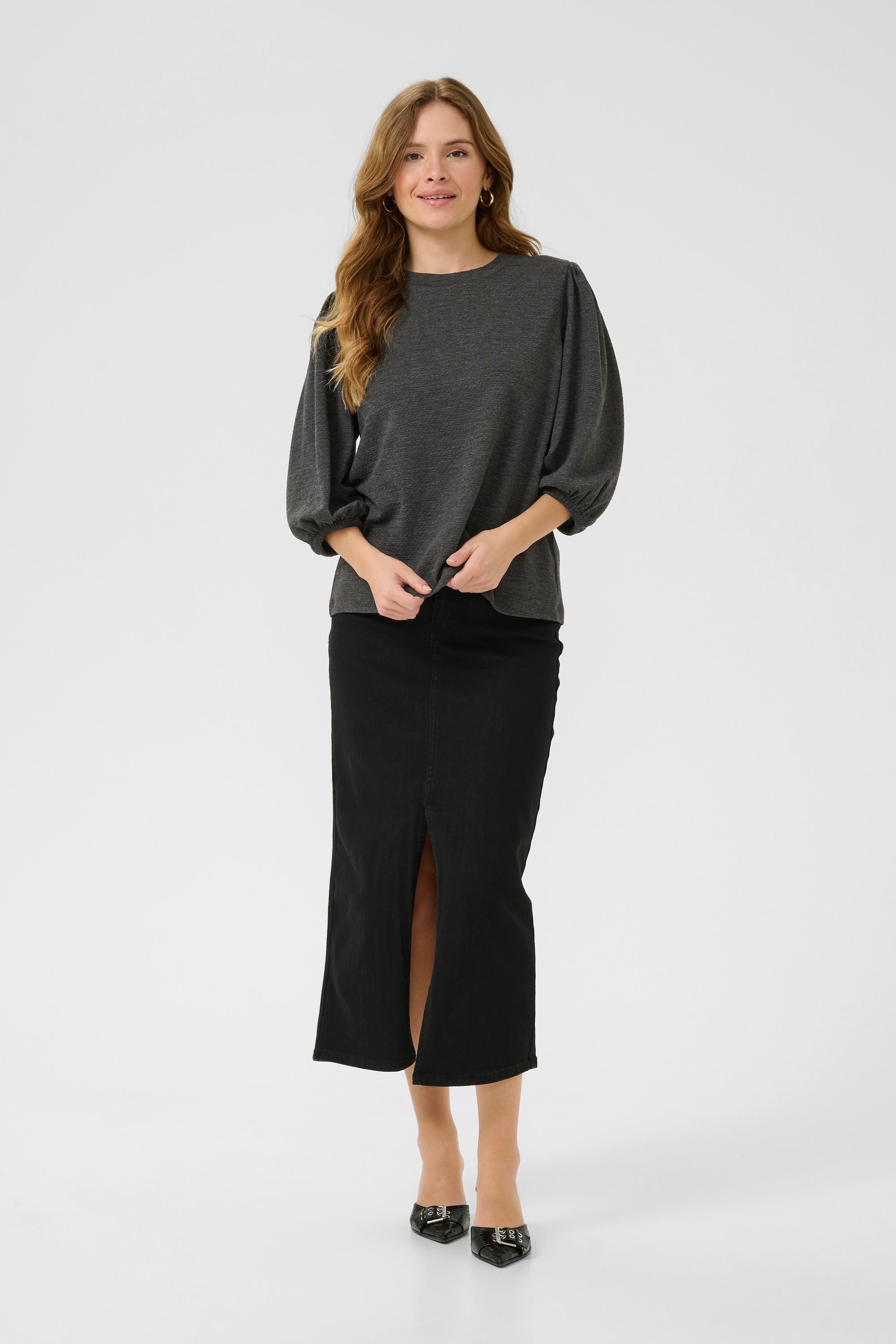 KAFFE Langarmbluse »Langarm-Shirt KAjanna«