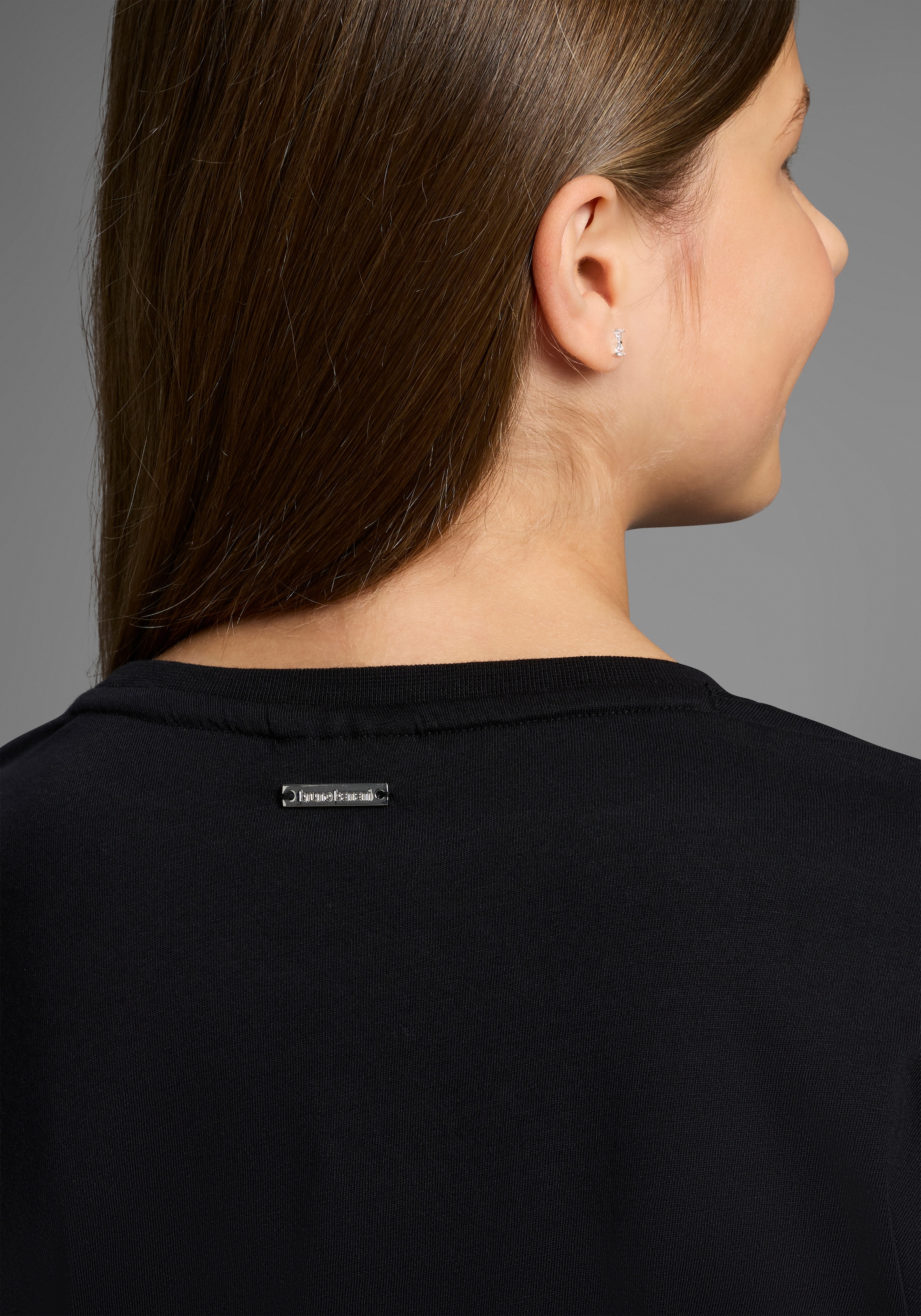 Bruno Banani Langarmshirt »Shirt mit Paillettendetails«, Langarmshirt mit Pailletten