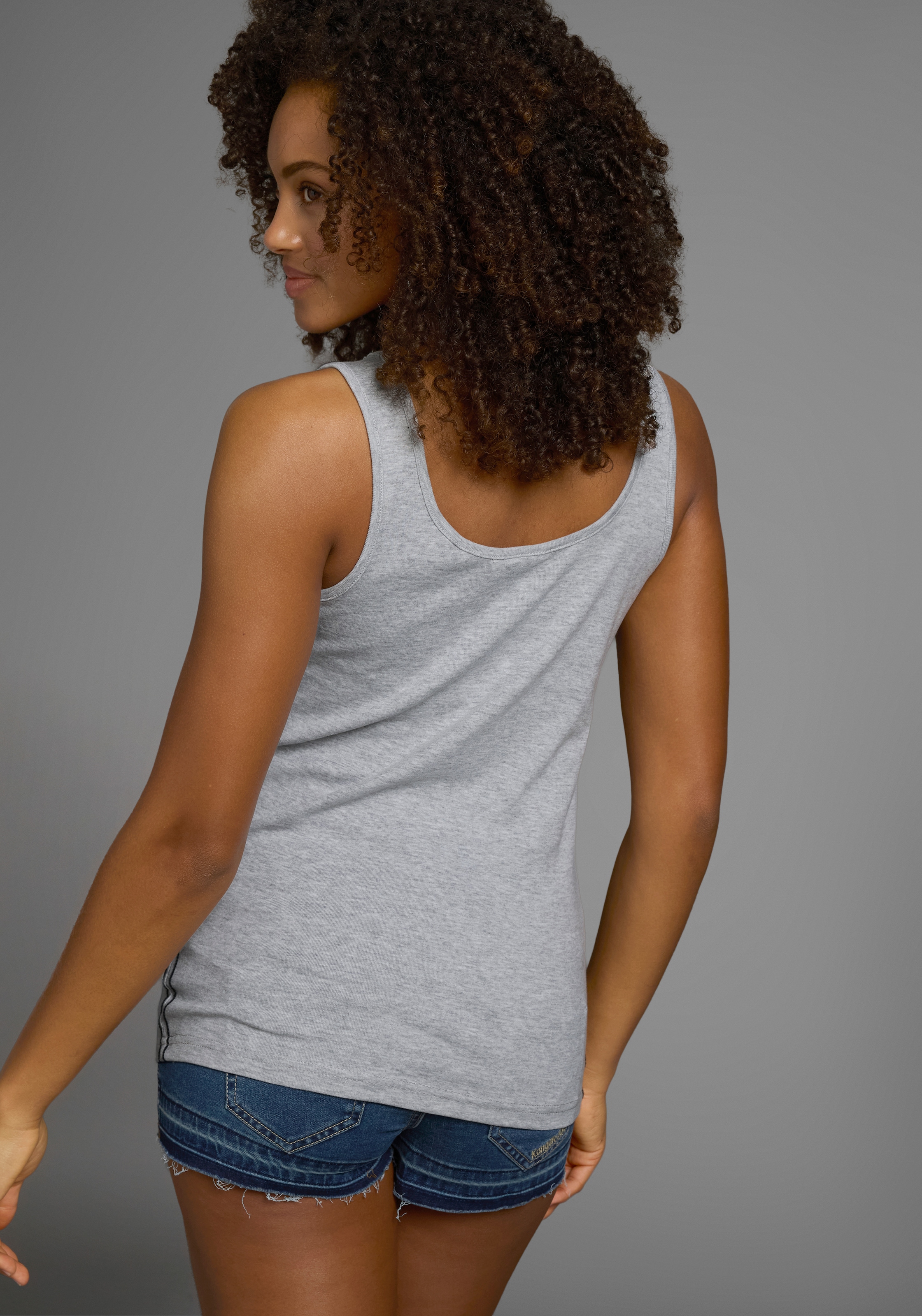 KangaROOS Tanktop, mit femininem Frontdruck