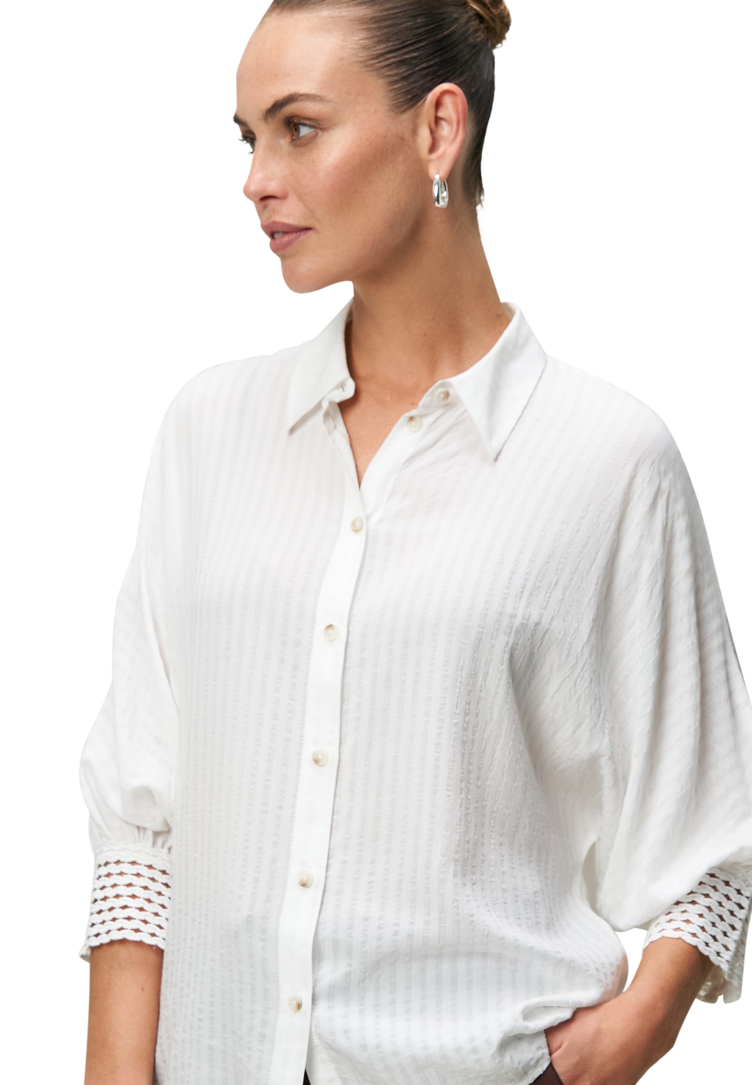 Zero Klassische Bluse »Bluse mit Fledermausärmeln«