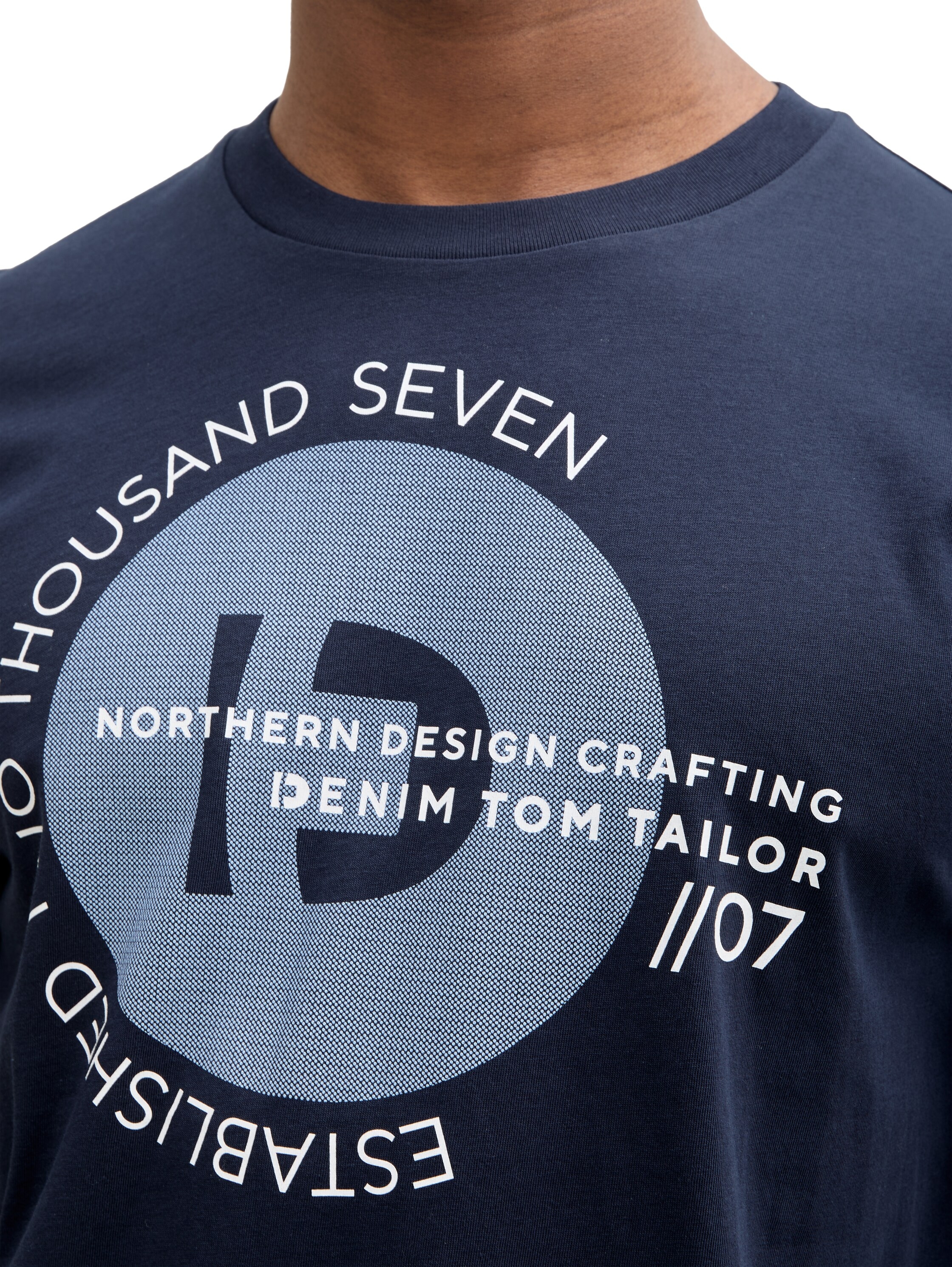 TOM TAILOR Denim T-Shirt, mit verschiedenen Logo Prints