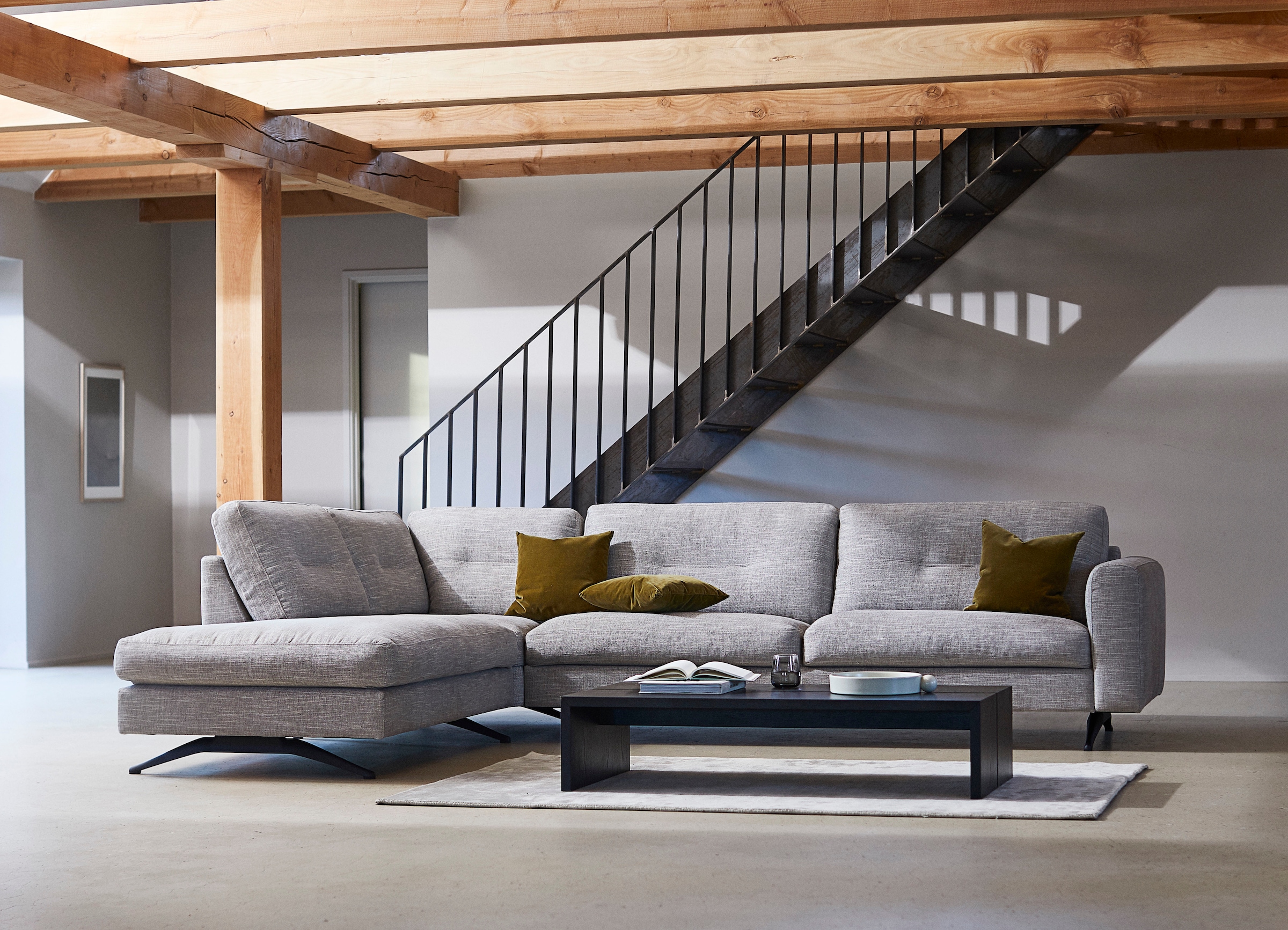 FLEXLUX »Glow, super bequem durch hochwertigem Sitzaufbau mit Federkern, L-Form« Modernes skandinavisches Design